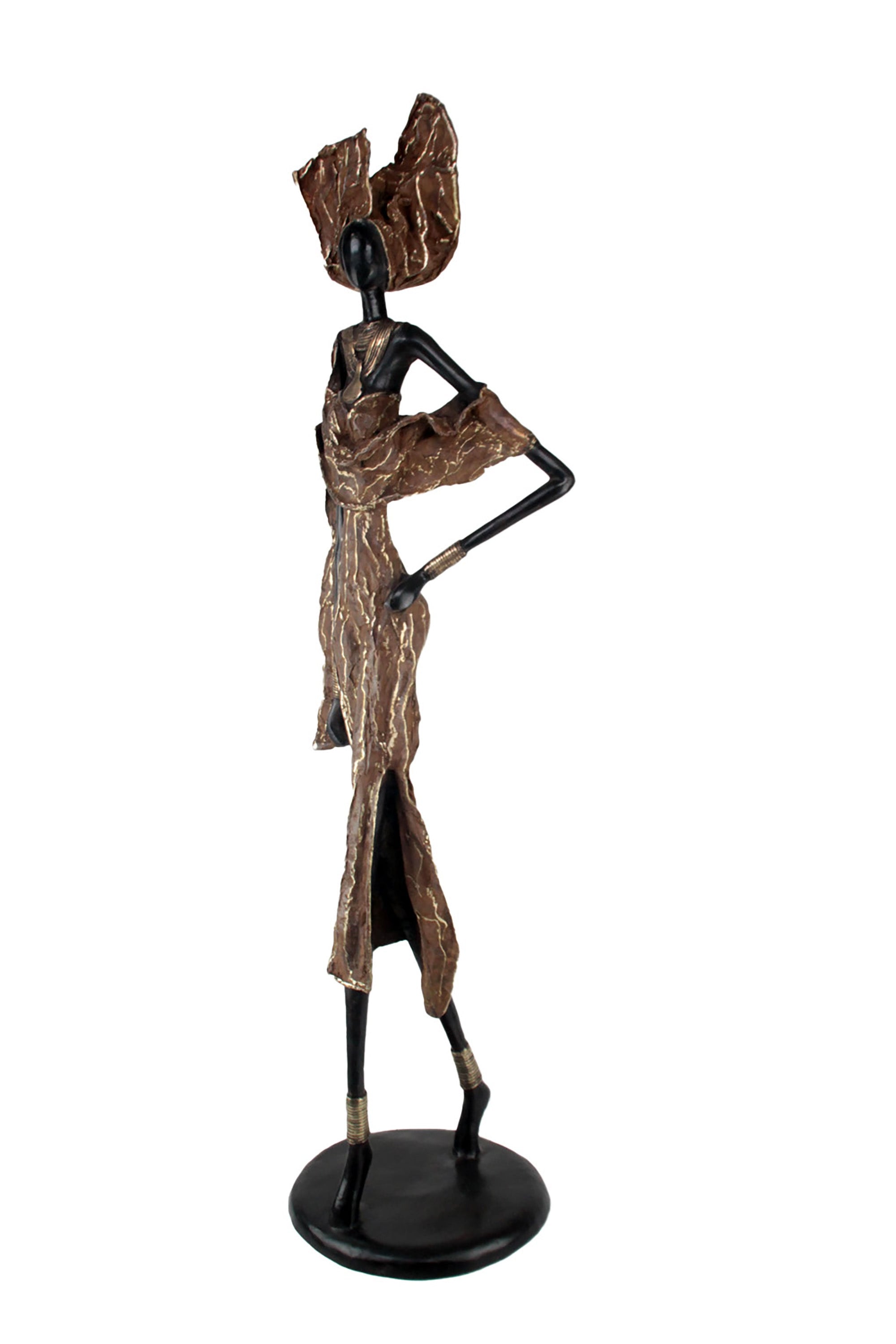 Bronze Issouf 110 cm marron n°1 Bronzes d'Afrique