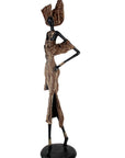 Bronze Issouf 110 cm marron n°1 Bronzes d'Afrique