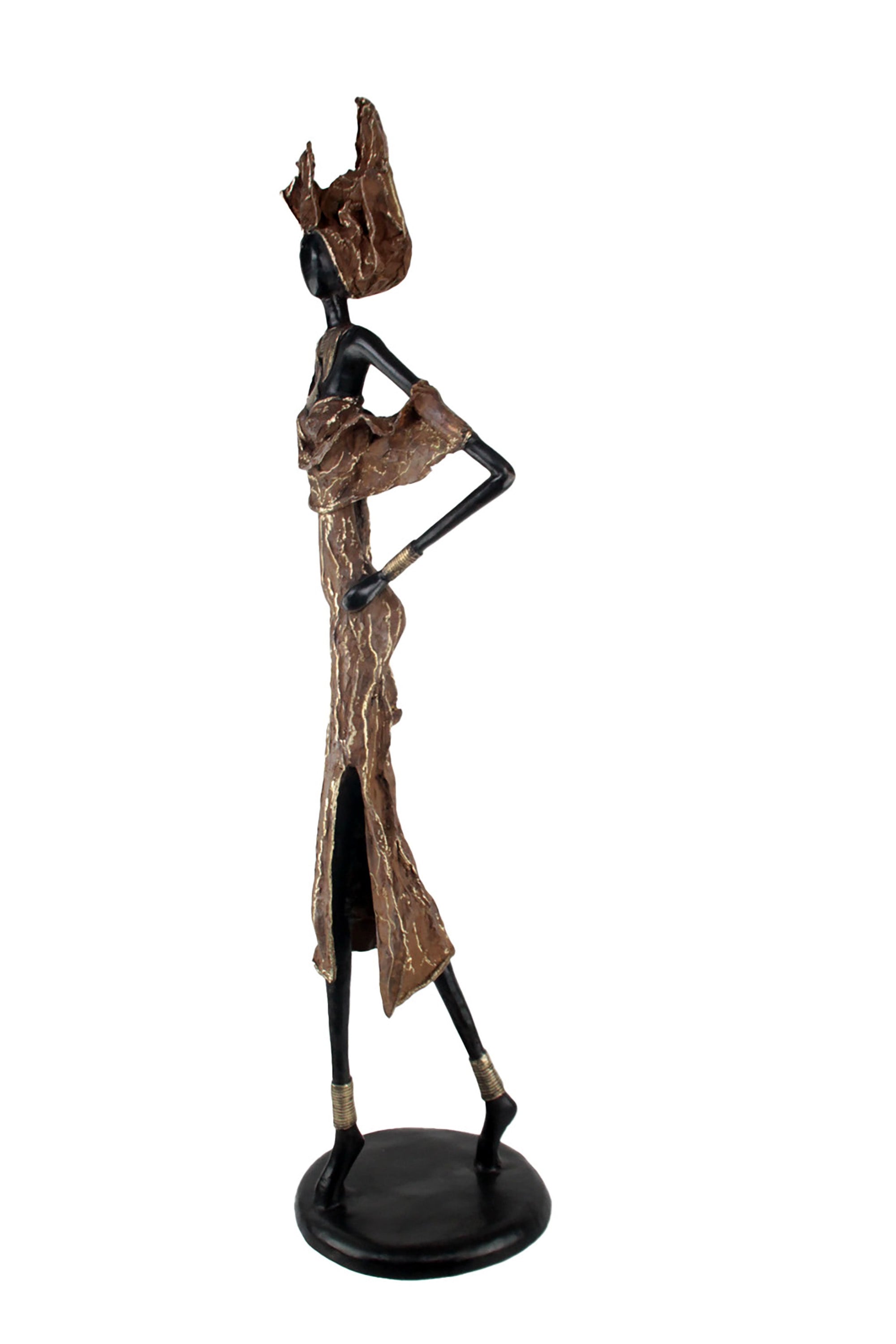 Bronze Issouf 110 cm marron n°1 Bronzes d'Afrique