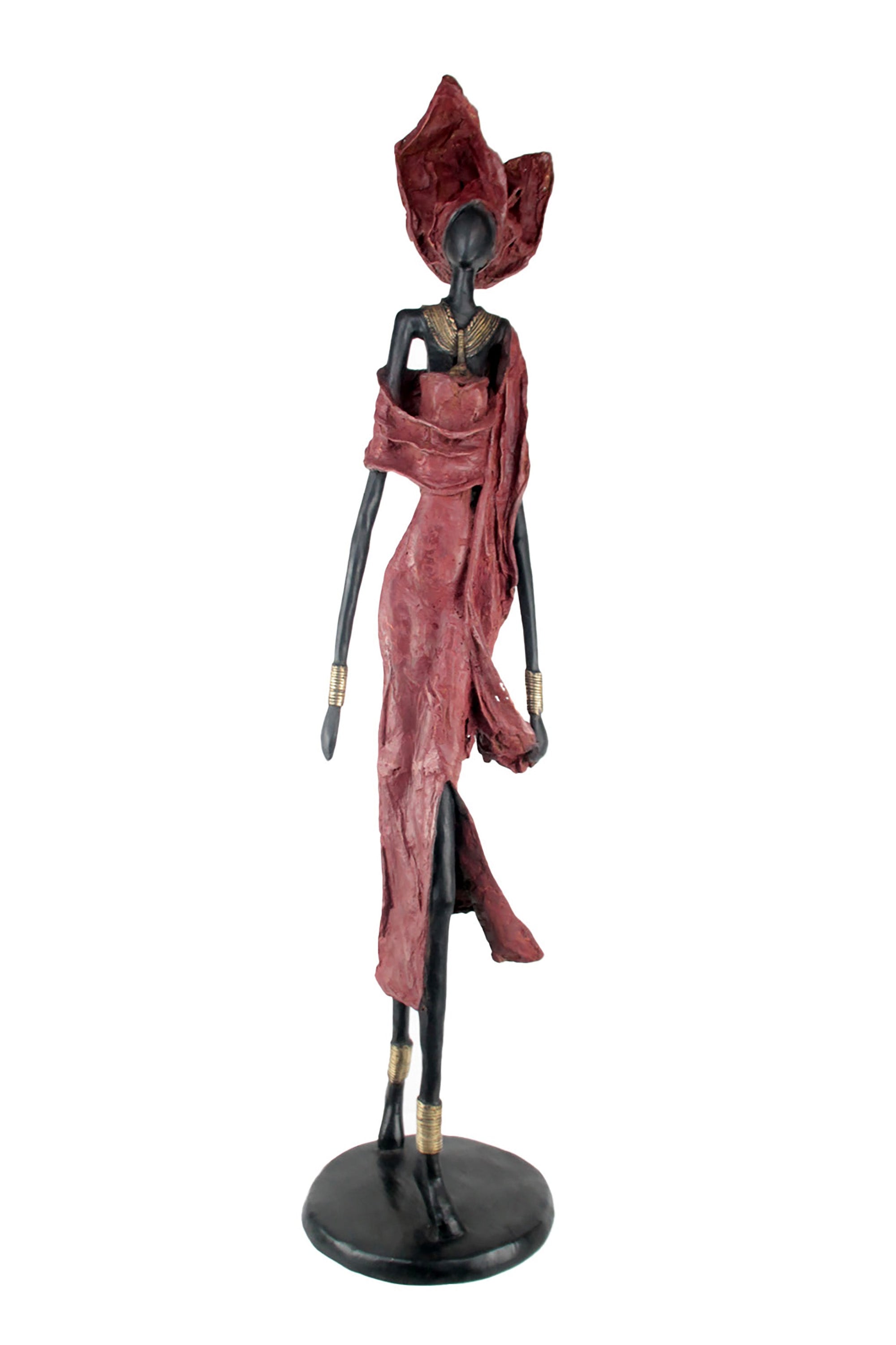 Bronze Issouf 110 cm rouge n°1 Bronzes d'Afrique