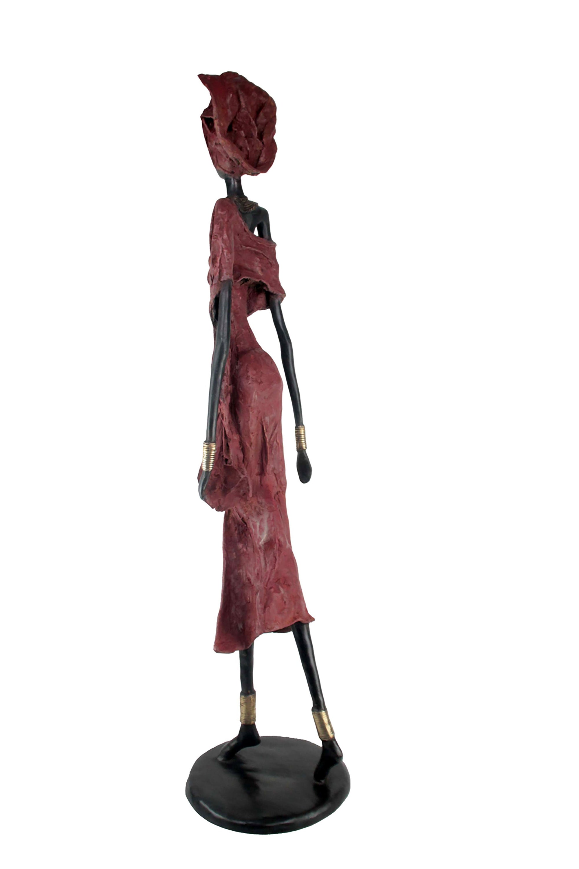 Bronze Issouf 110 cm rouge n°1 Bronzes d'Afrique