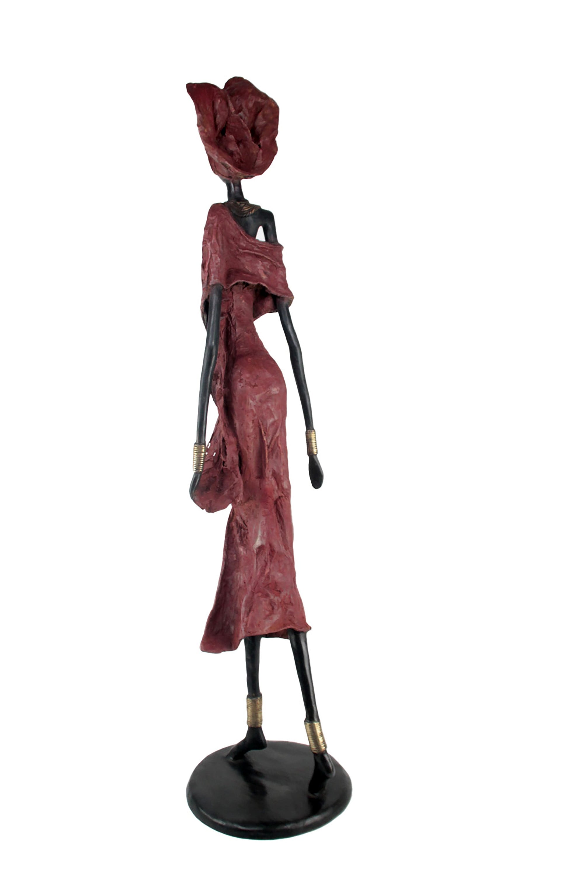 Bronze Issouf 110 cm rouge n°1 Bronzes d'Afrique