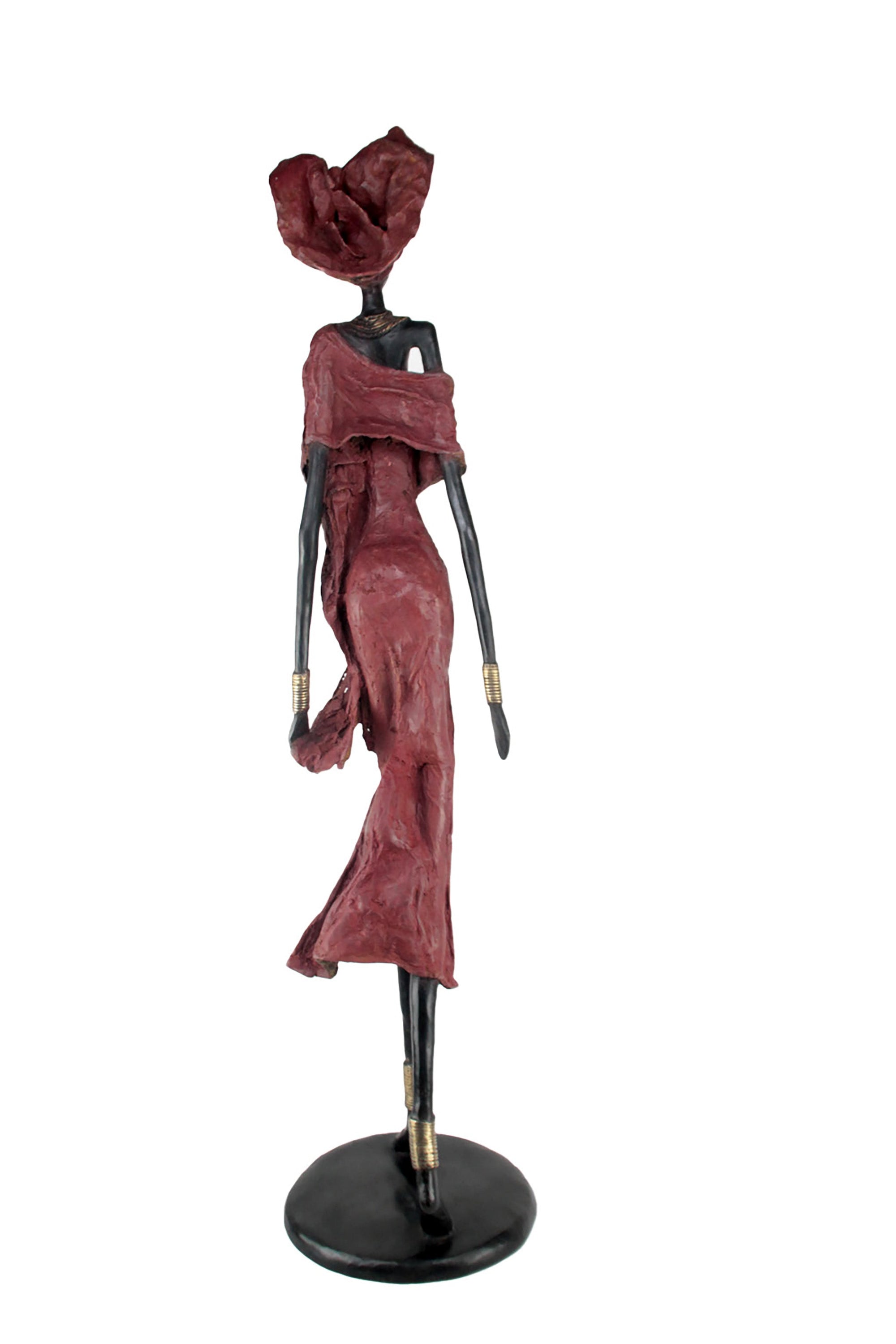 Bronze Issouf 110 cm rouge n°1 Bronzes d'Afrique