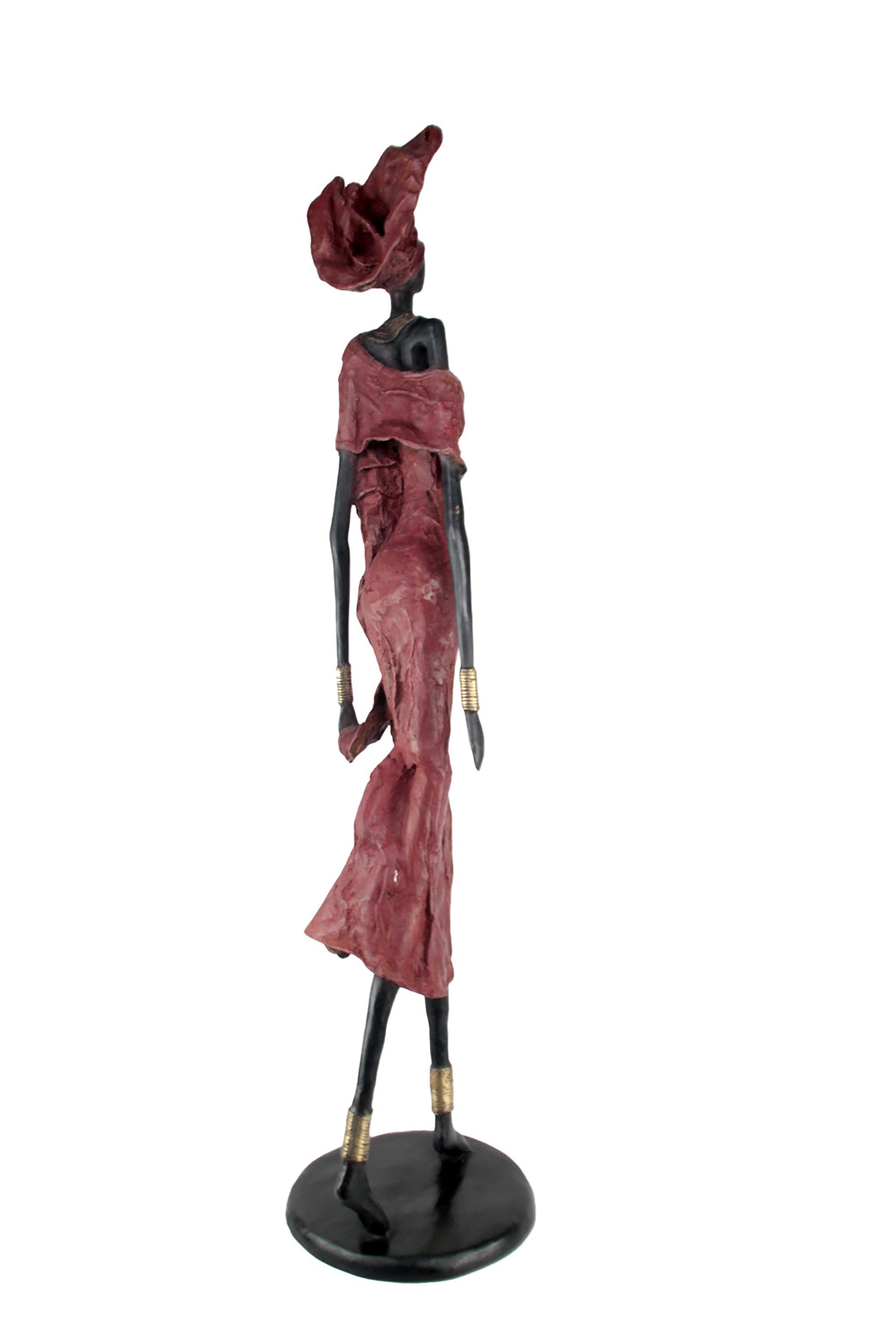 Bronze Issouf 110 cm rouge n°1 Bronzes d'Afrique