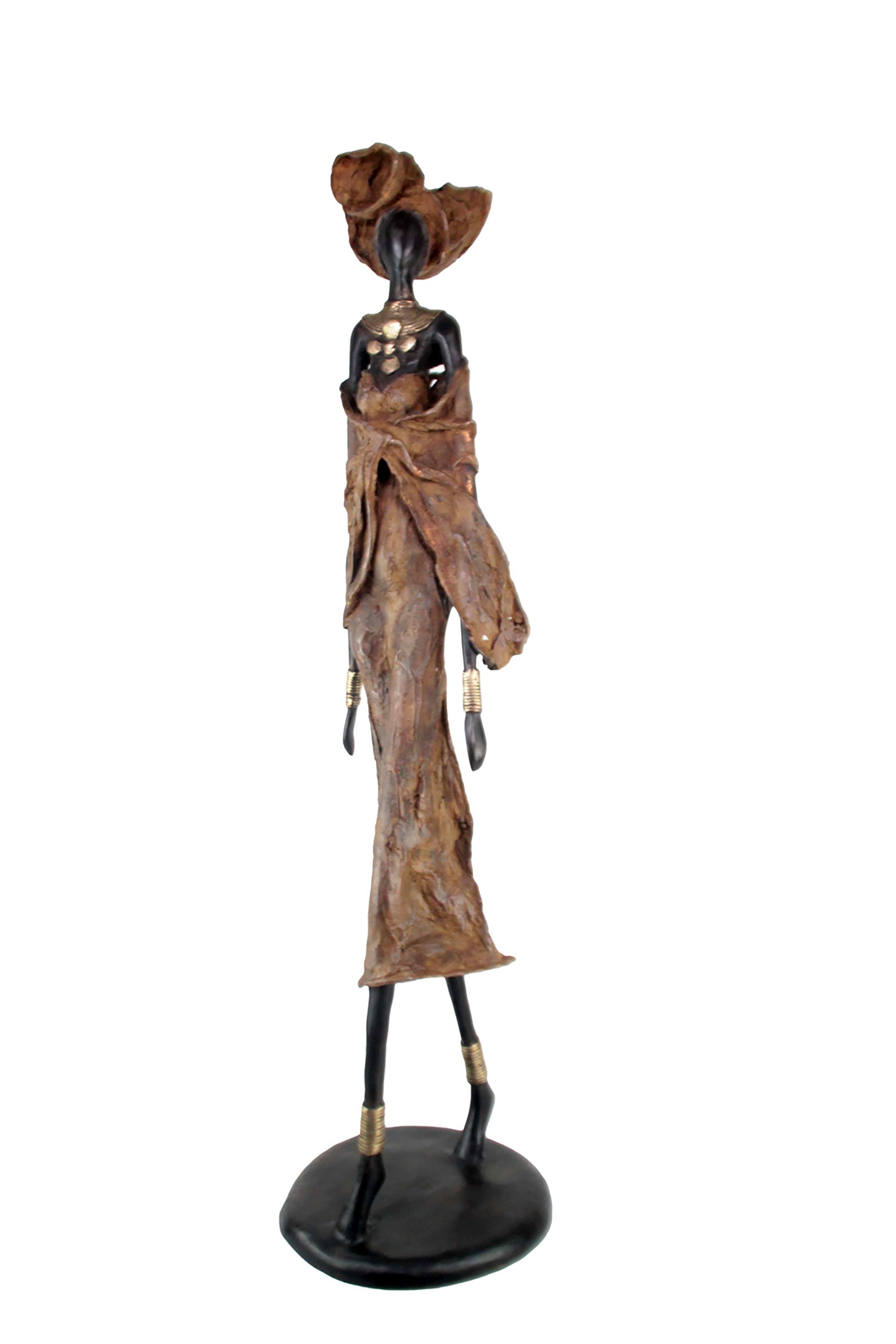Bronze Issouf 110 cm marron n°2 Bronzes d'Afrique