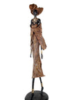 Bronze Issouf 110 cm marron n°2 Bronzes d'Afrique