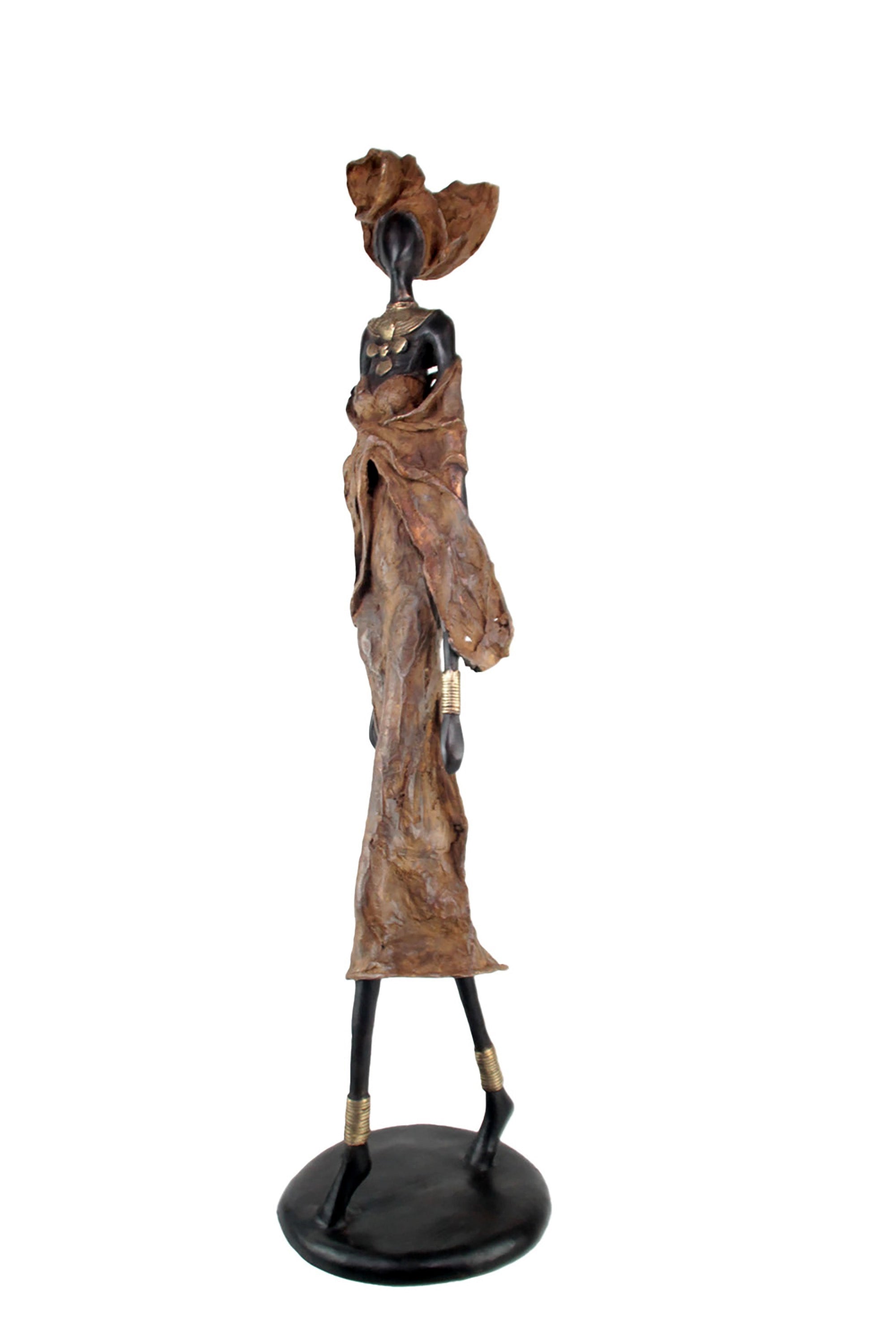 Bronze Issouf 110 cm marron n°2 Bronzes d'Afrique
