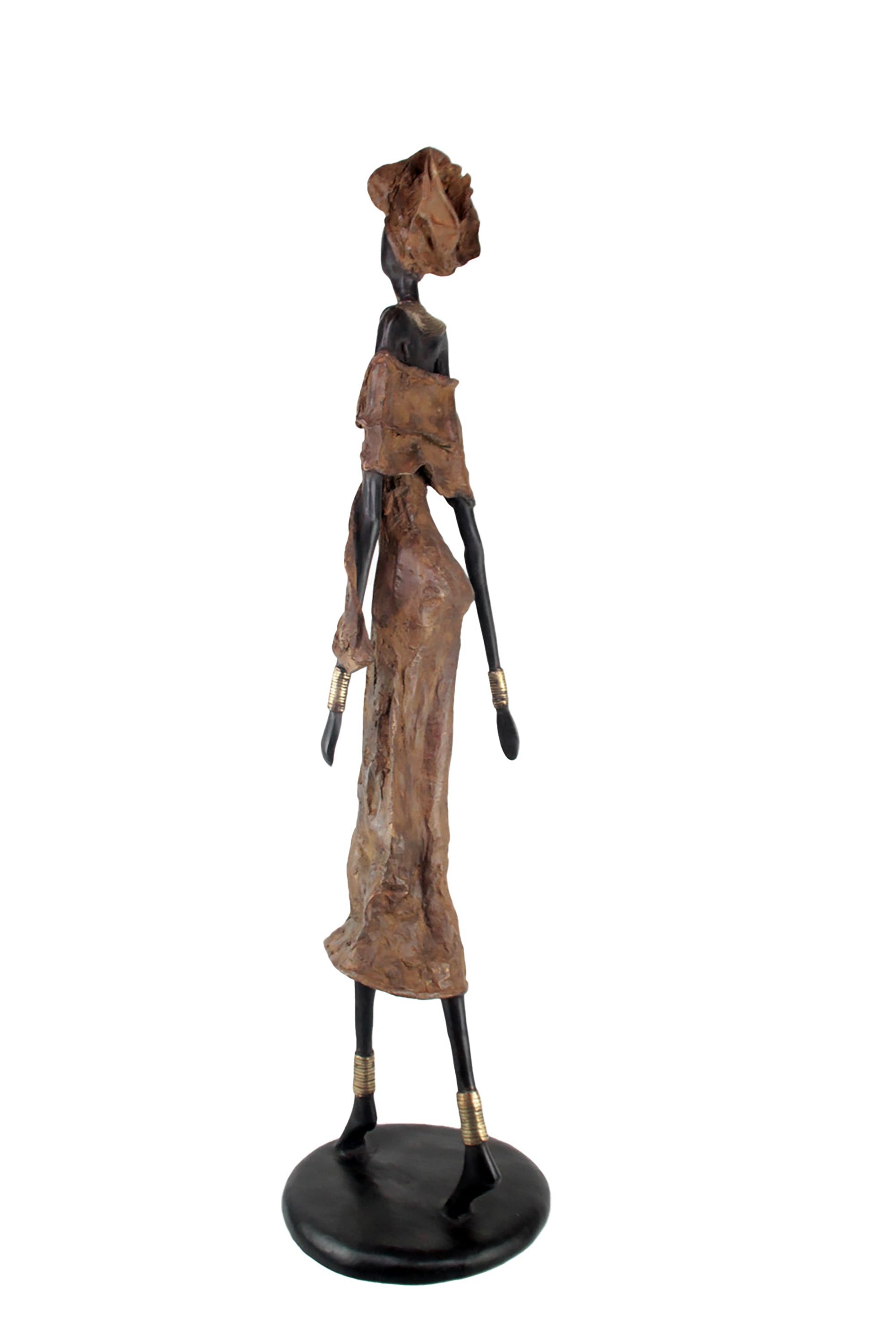 Bronze Issouf 110 cm marron n°2 Bronzes d'Afrique