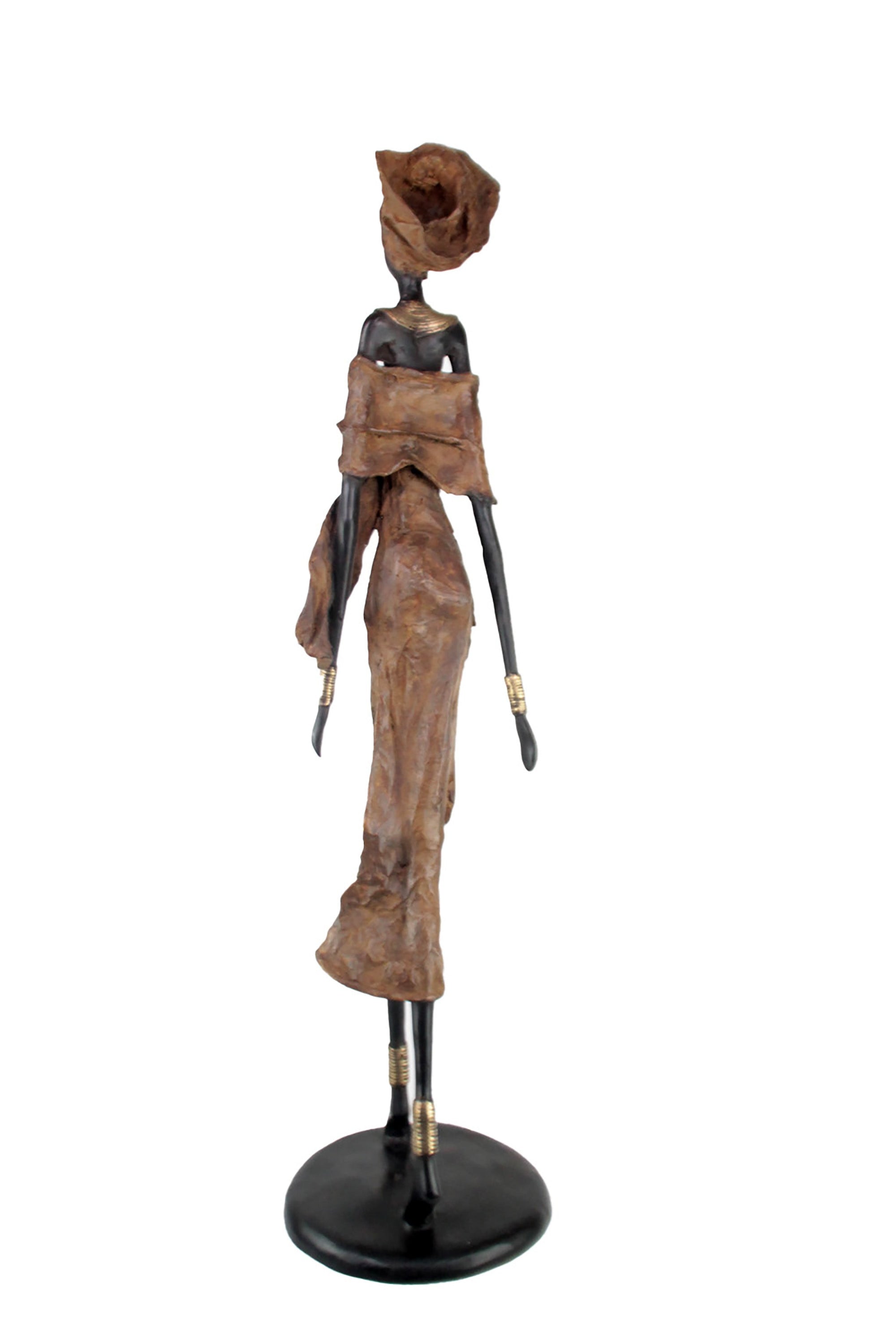 Bronze Issouf 110 cm marron n°2 Bronzes d'Afrique