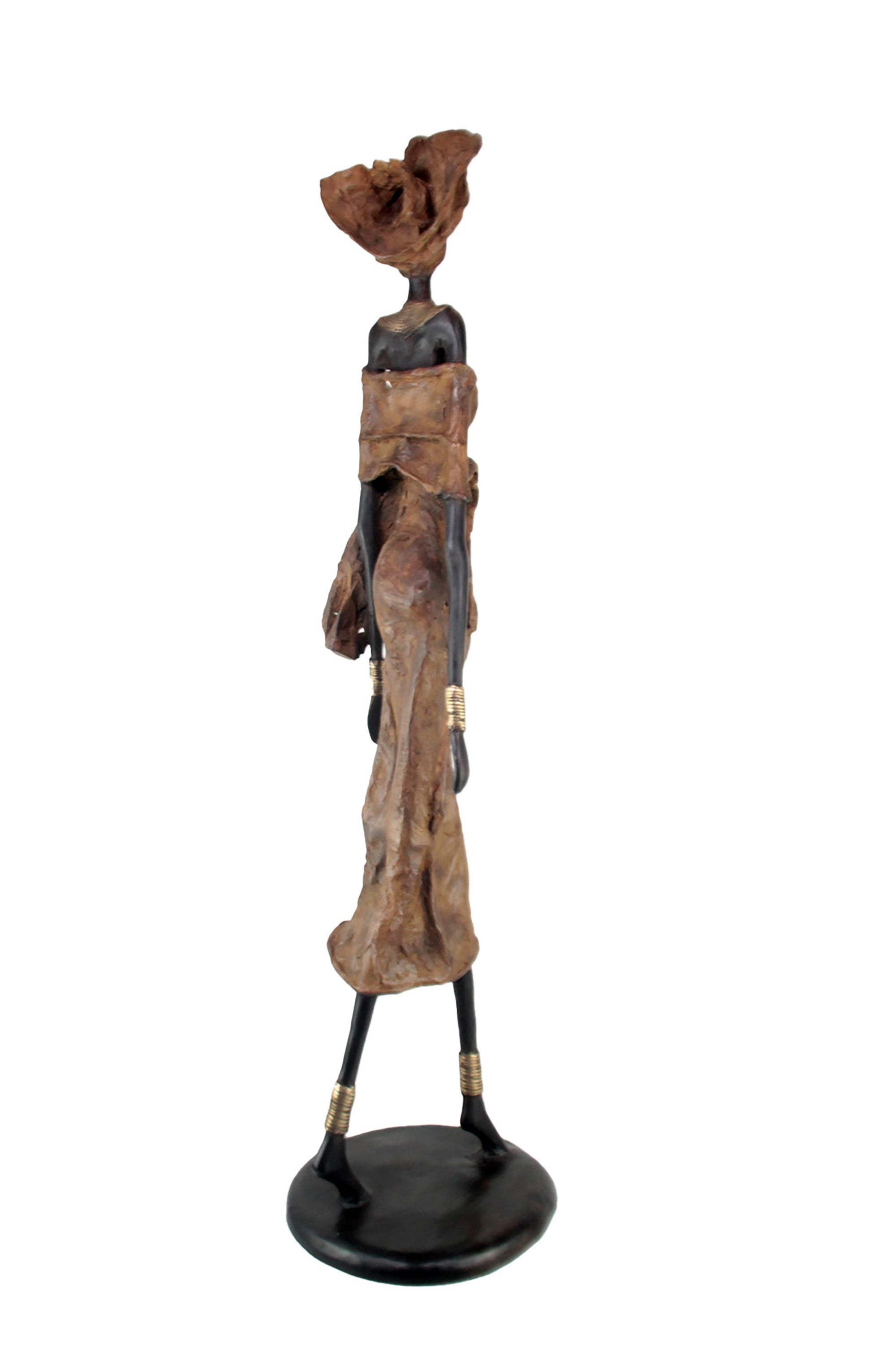 Bronze Issouf 110 cm marron n°2 Bronzes d'Afrique