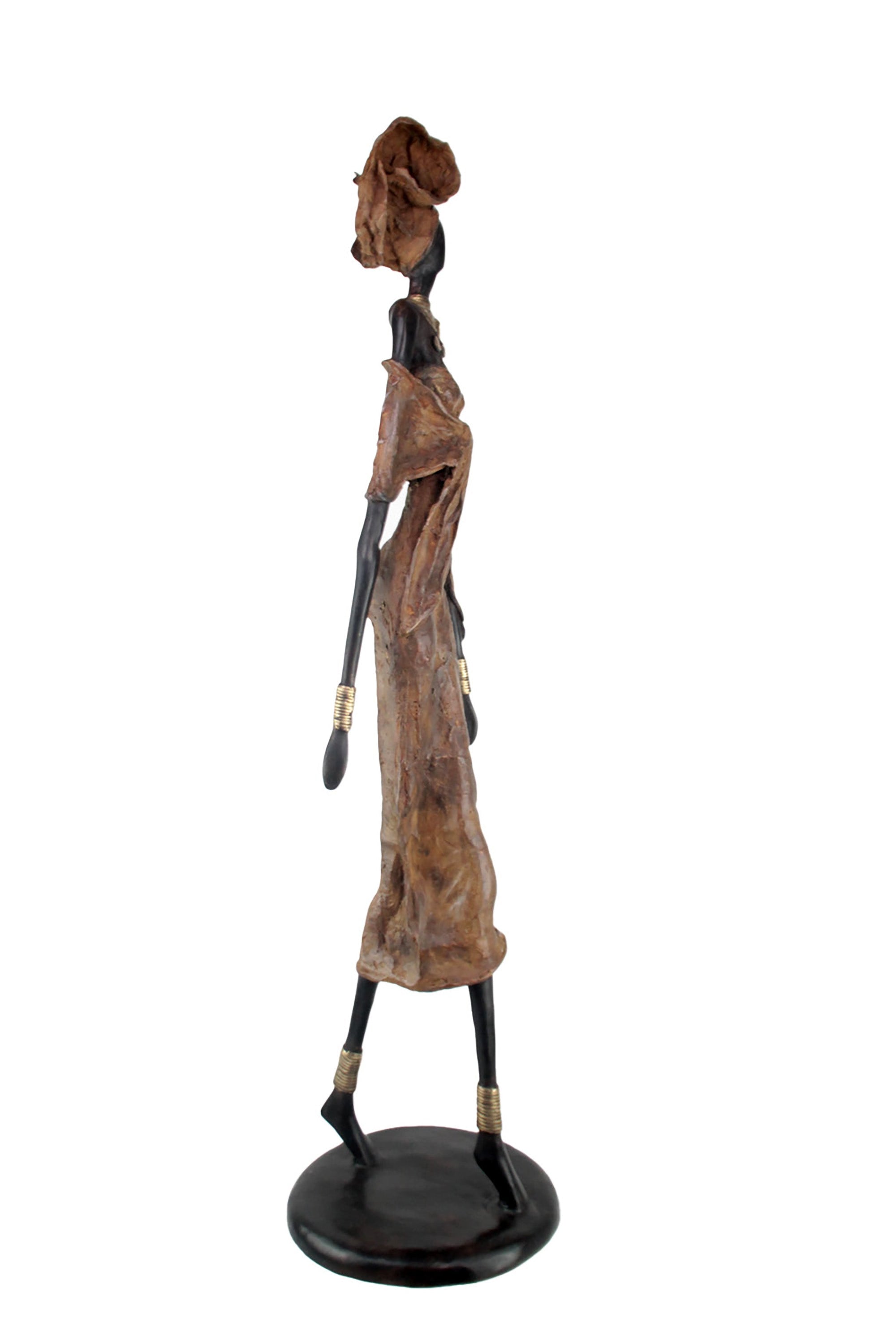 Bronze Issouf 110 cm marron n°2 Bronzes d'Afrique