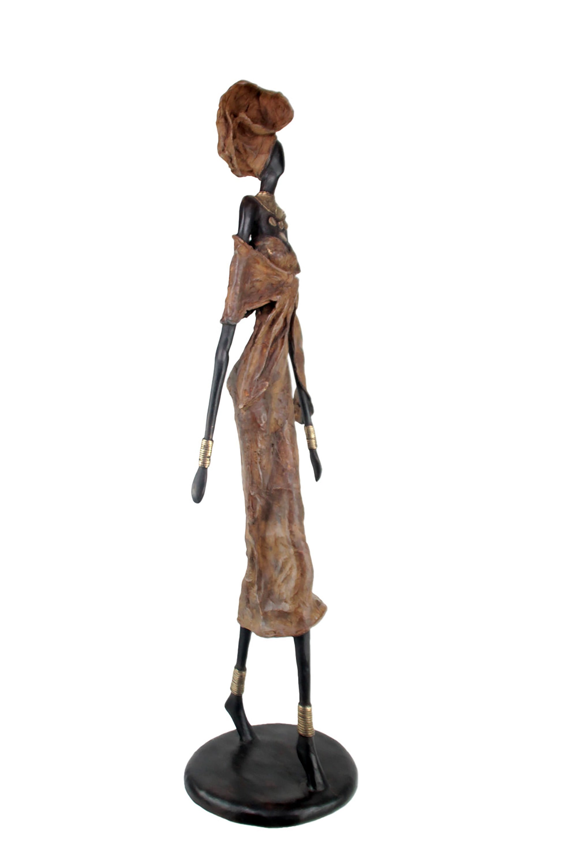 Bronze Issouf 110 cm marron n°2 Bronzes d'Afrique