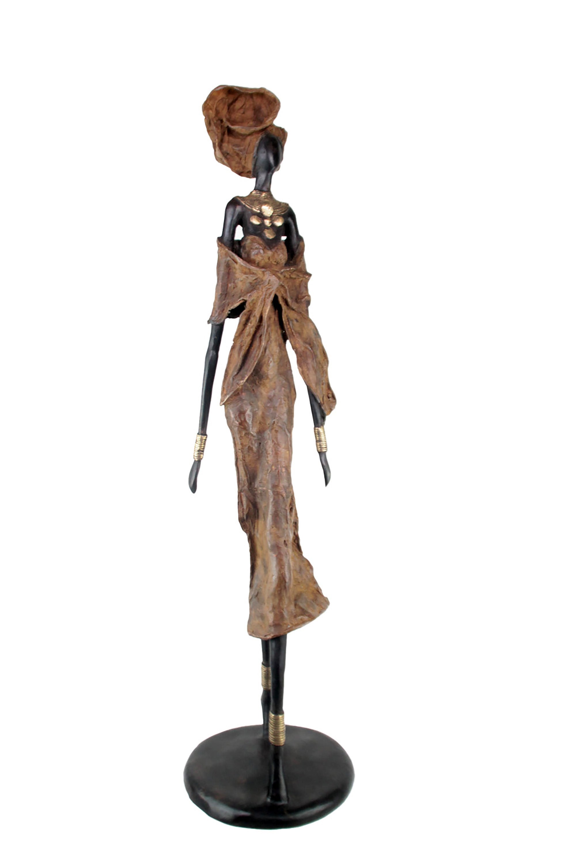Bronze Issouf 110 cm marron n°2 Bronzes d'Afrique