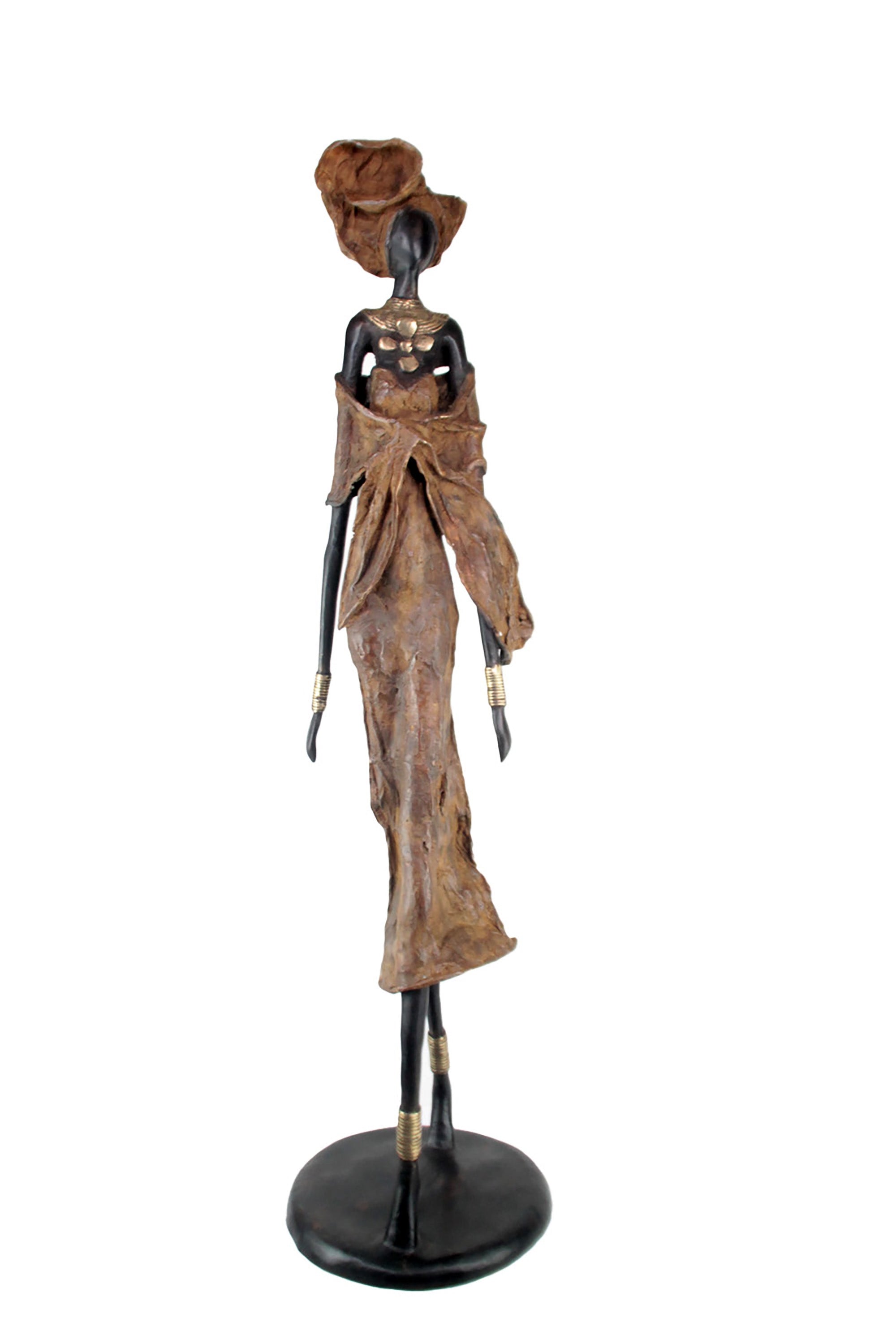Bronze Issouf 110 cm marron n°2 Bronzes d'Afrique