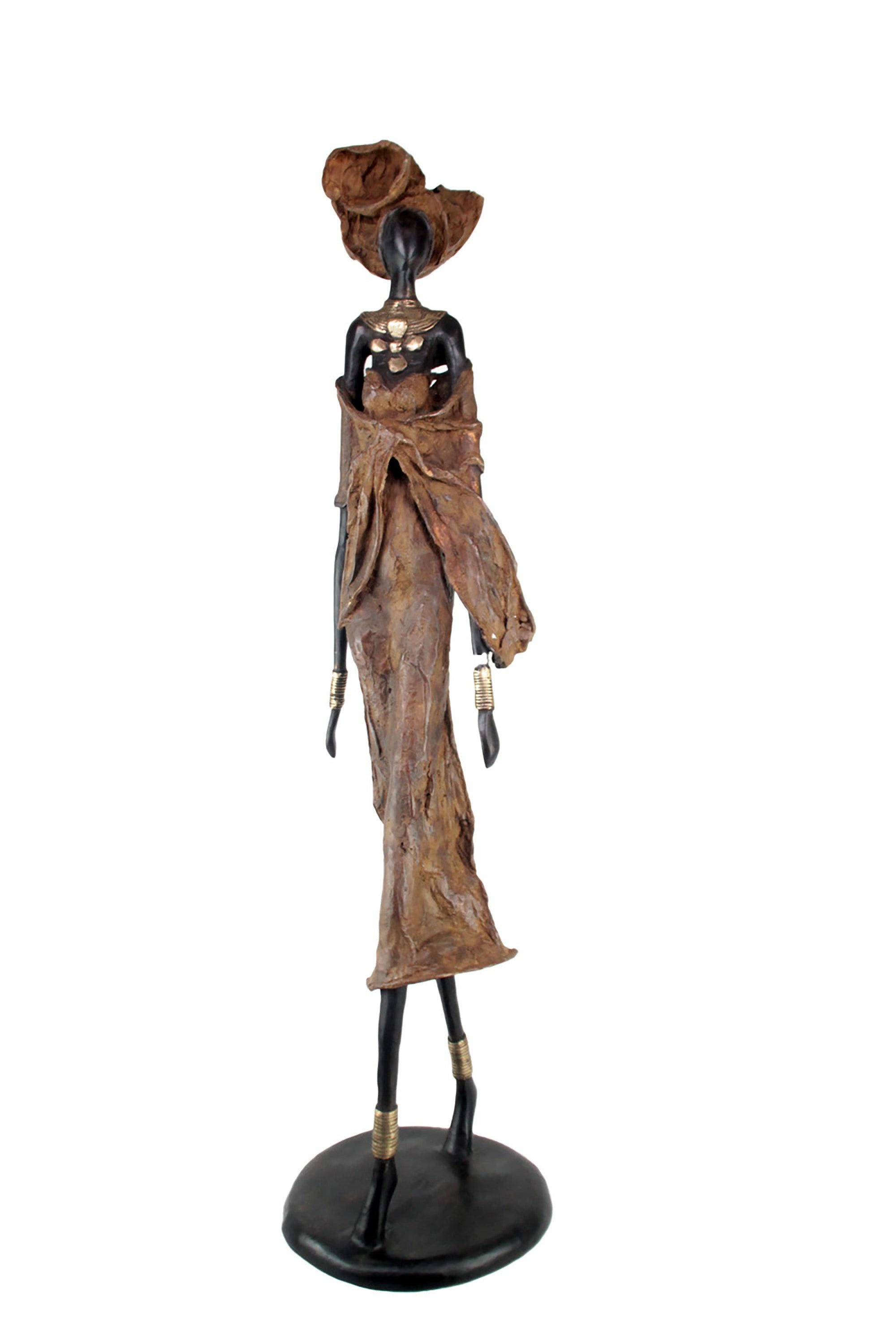 Bronze Issouf 110 cm marron n°2 Bronzes d'Afrique