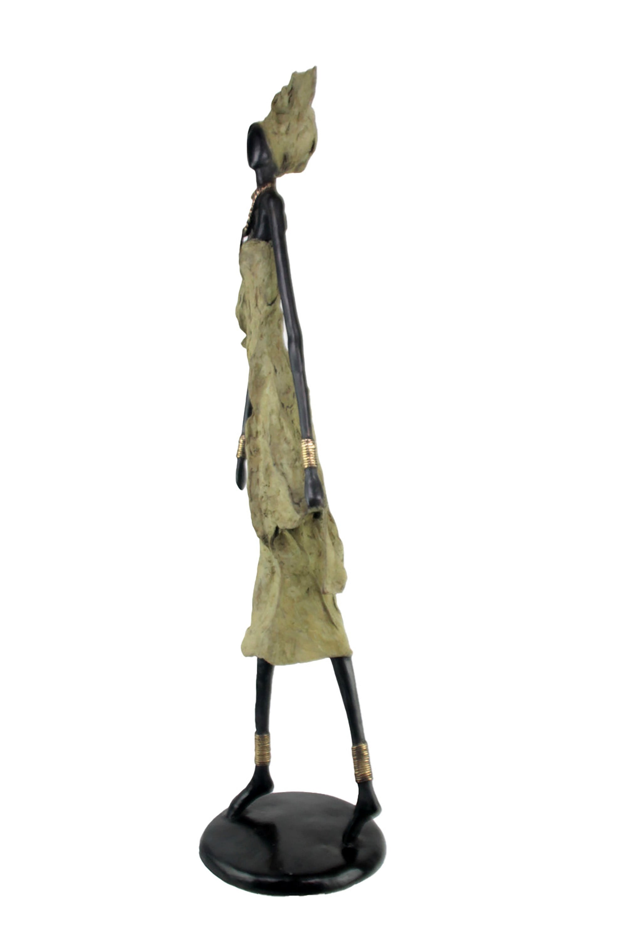 Bronze Issouf 110 cm vert n°1 Bronzes d'Afrique