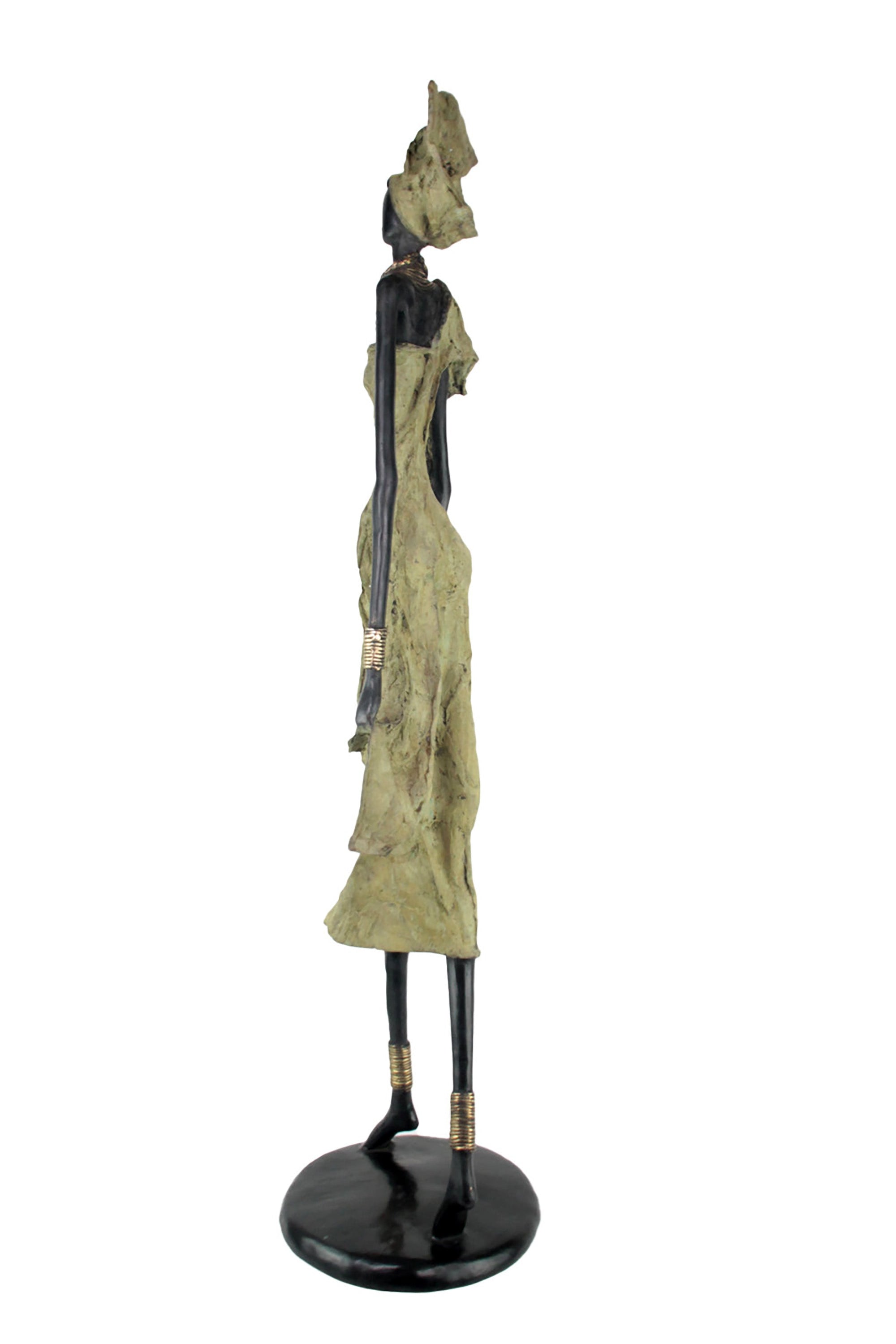 Bronze Issouf 110 cm vert n°1 Bronzes d'Afrique