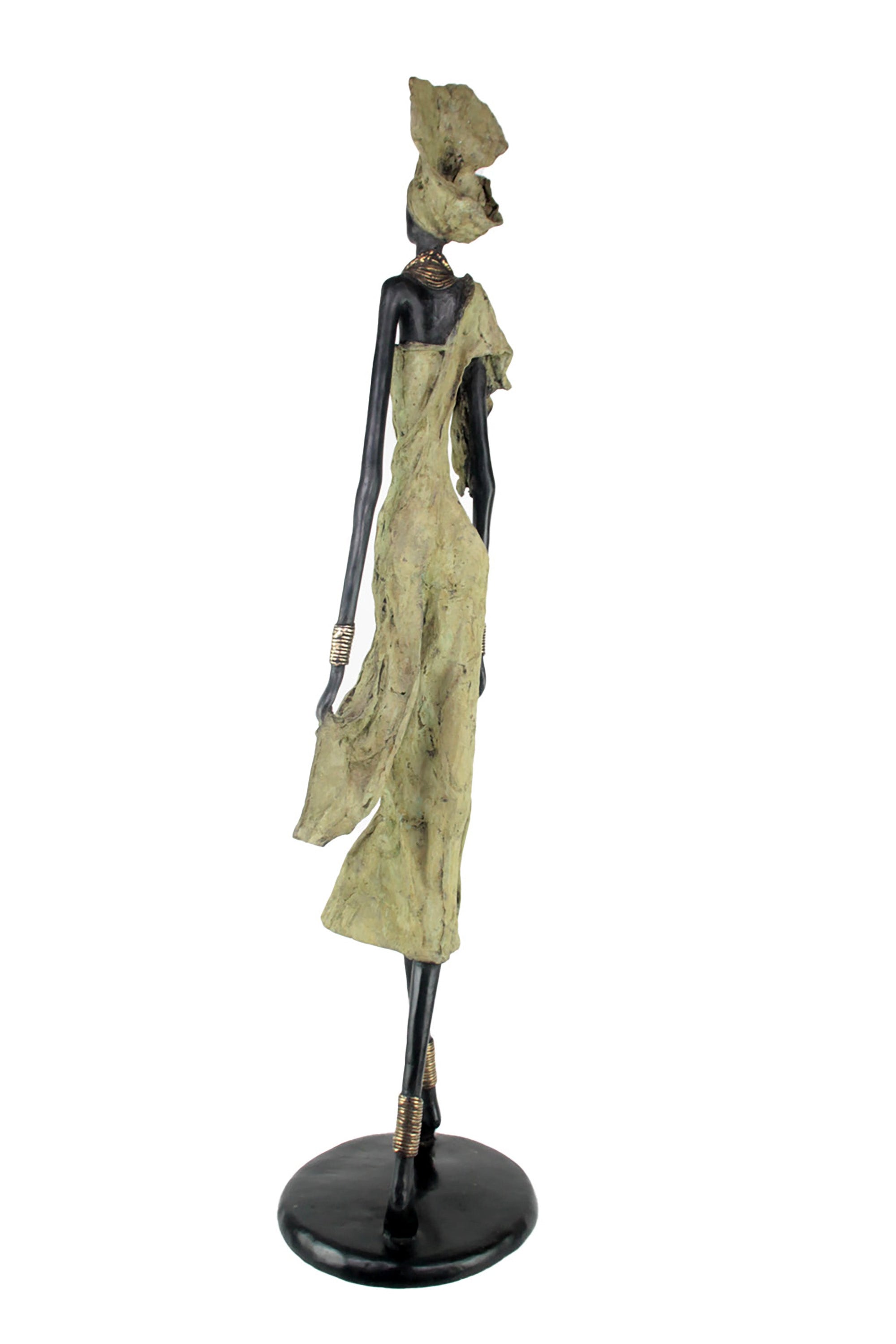 Bronze Issouf 110 cm vert n°1 Bronzes d'Afrique