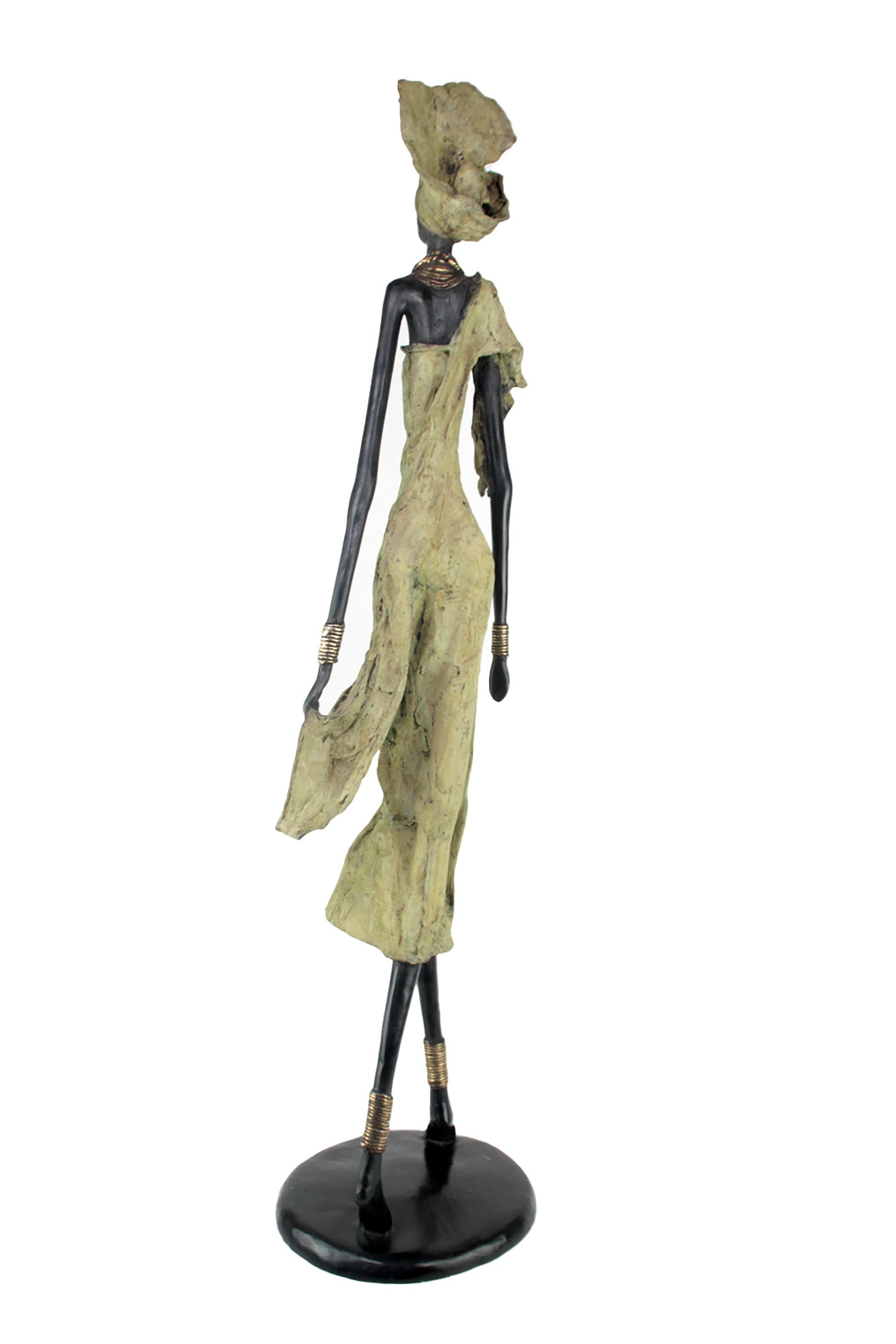 Bronze Issouf 110 cm vert n°1 Bronzes d'Afrique