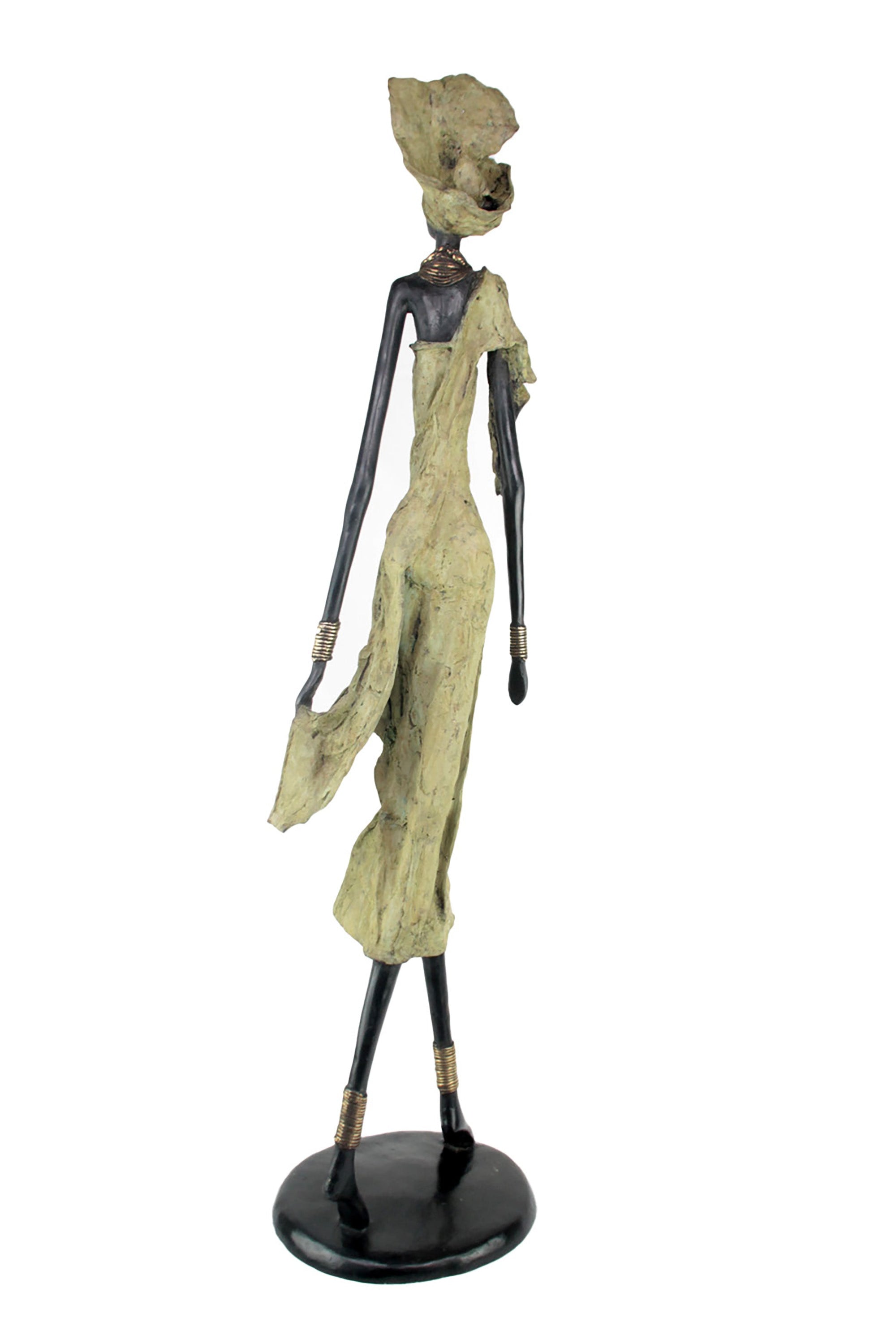 Bronze Issouf 110 cm vert n°1 Bronzes d'Afrique