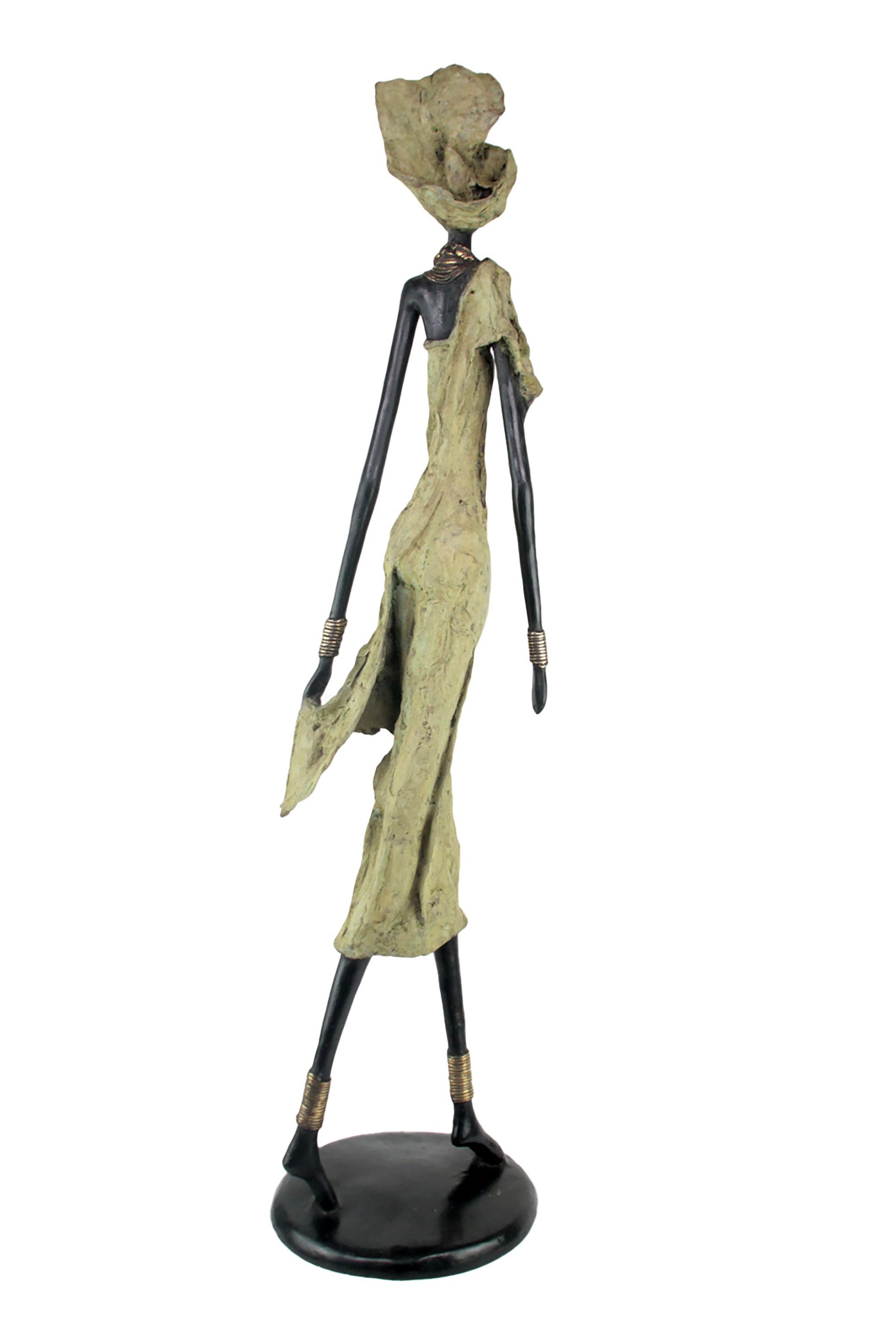Bronze Issouf 110 cm vert n°1 Bronzes d'Afrique