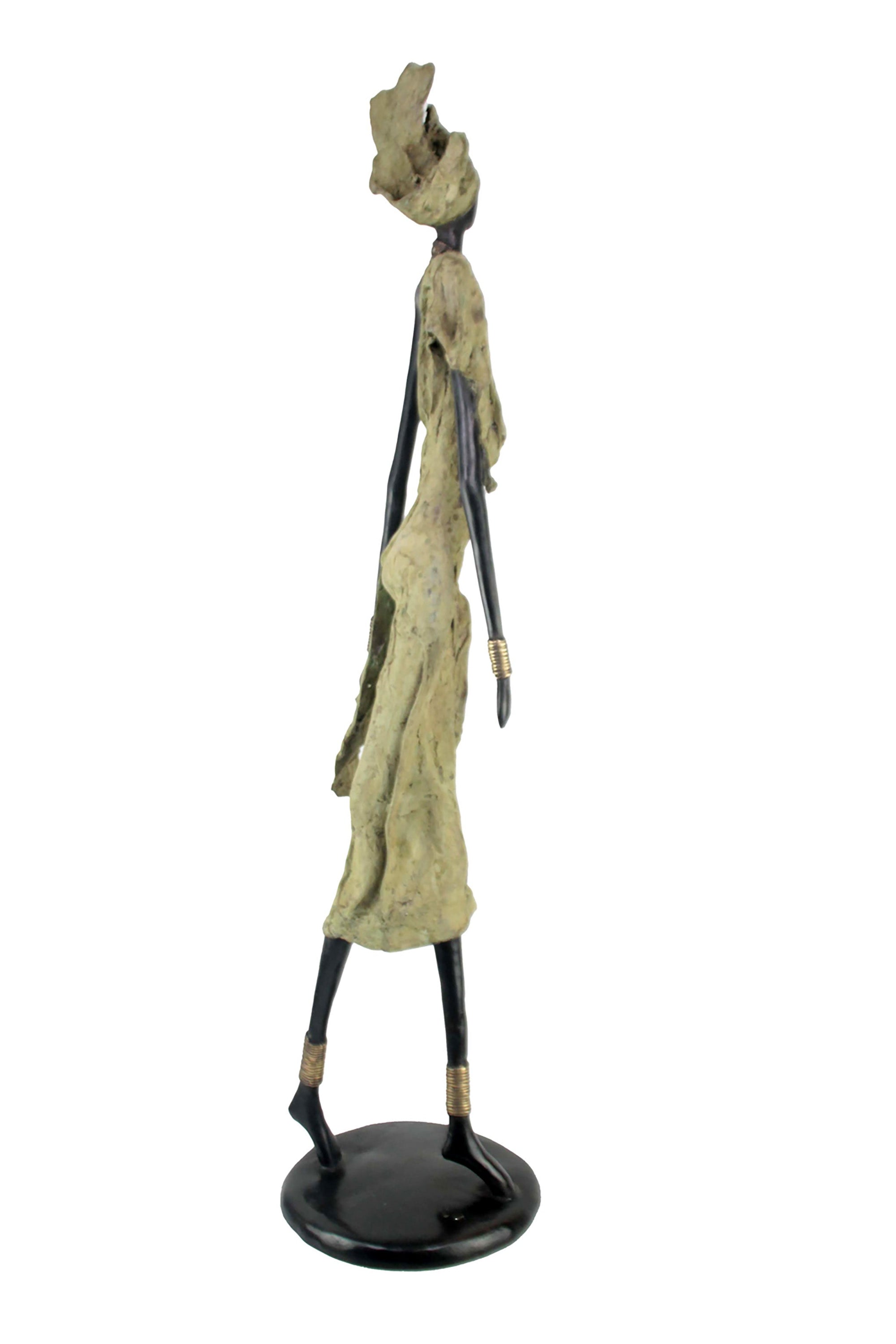 Bronze Issouf 110 cm vert n°1 Bronzes d'Afrique