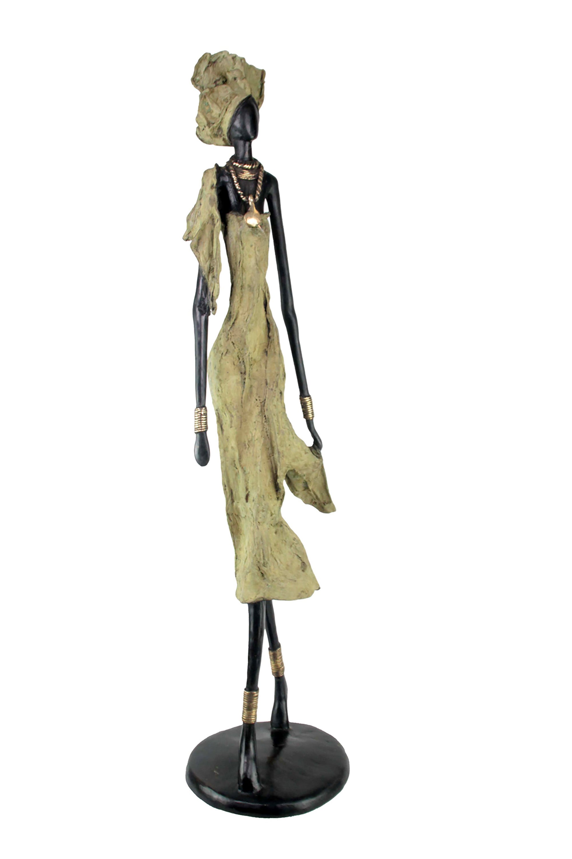 Bronze Issouf 110 cm vert n°1 Bronzes d'Afrique