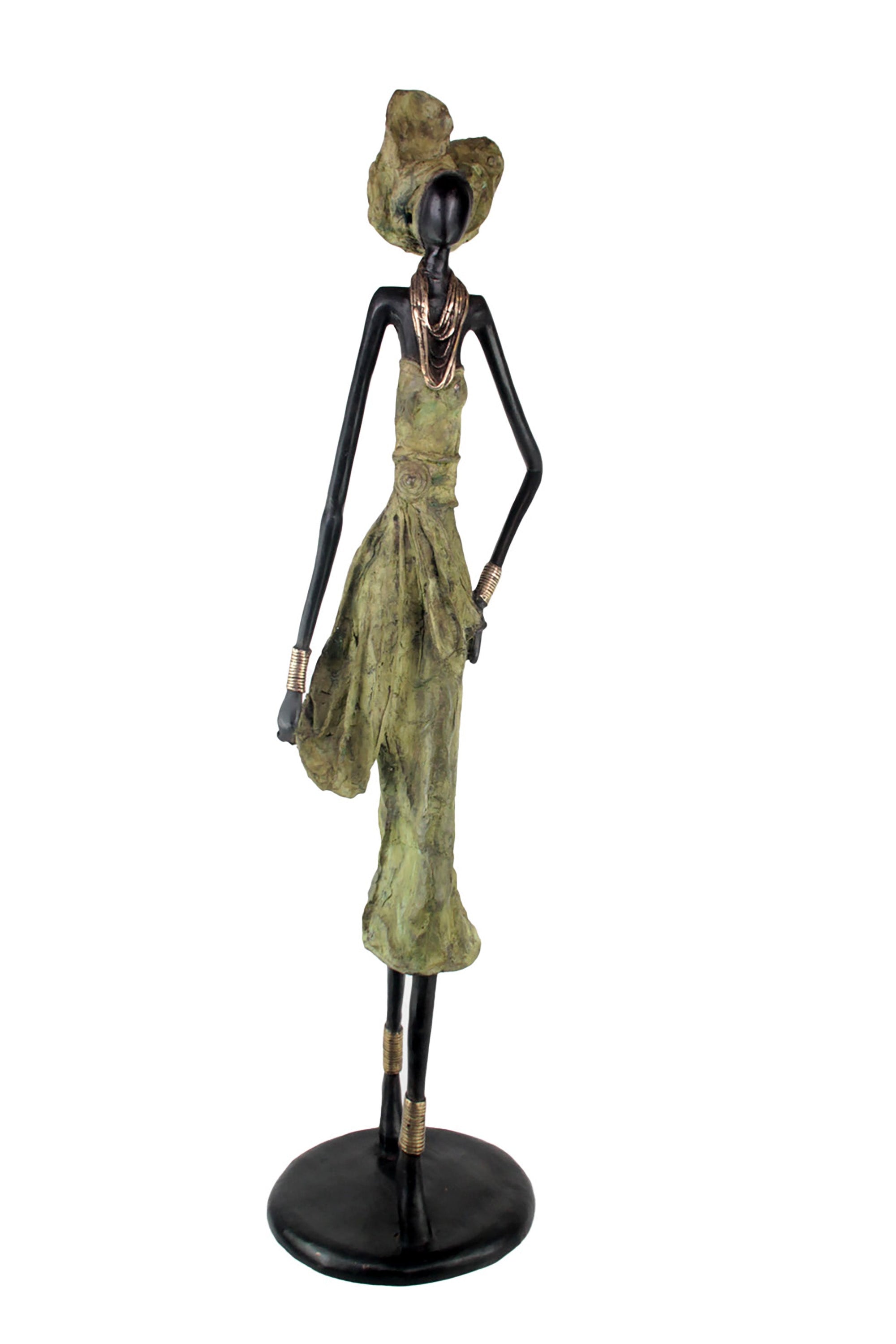 Bronze Issouf 110 cm vert n°2 Bronzes d'Afrique
