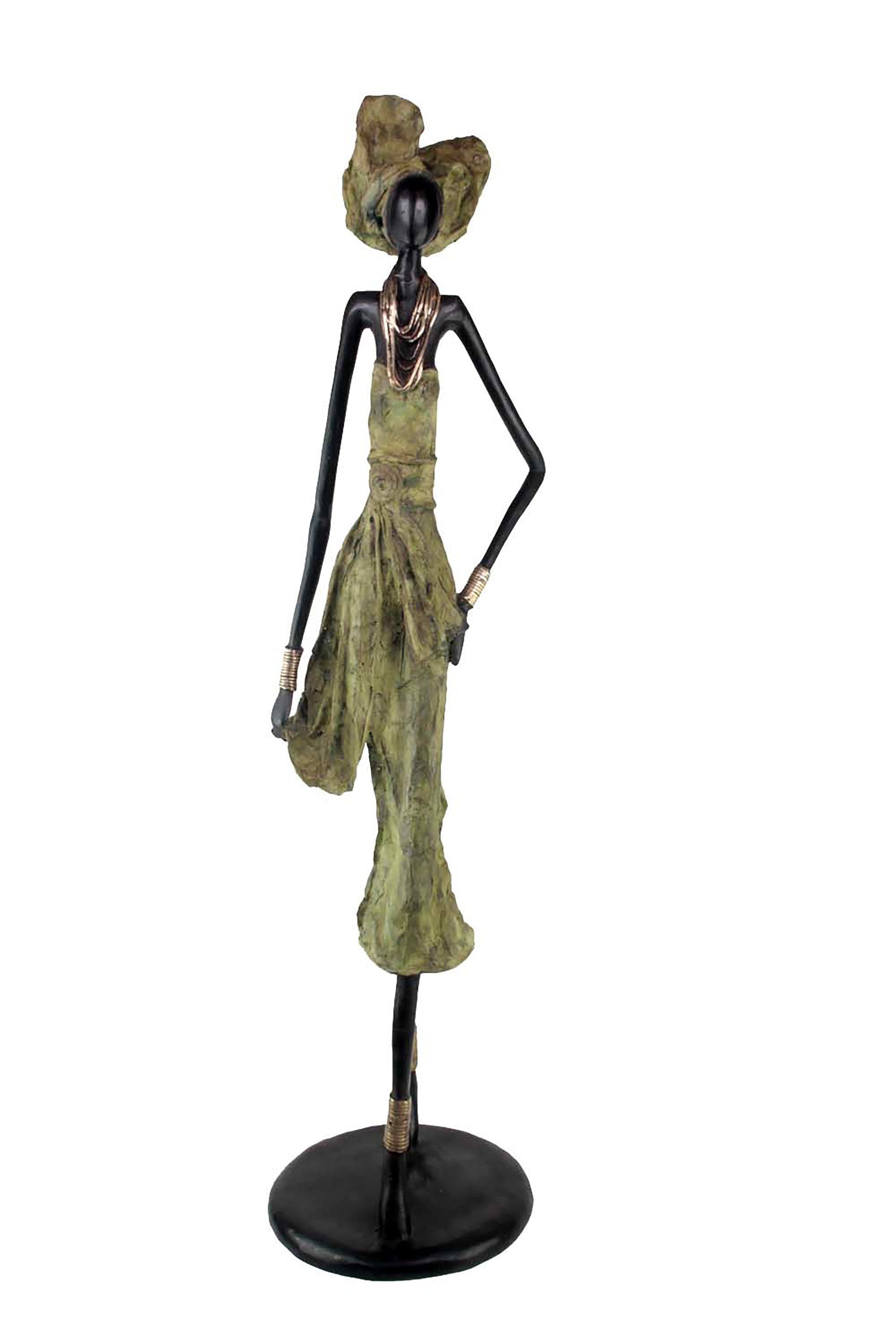 Bronze Issouf 110 cm vert n°2 Bronzes d'Afrique