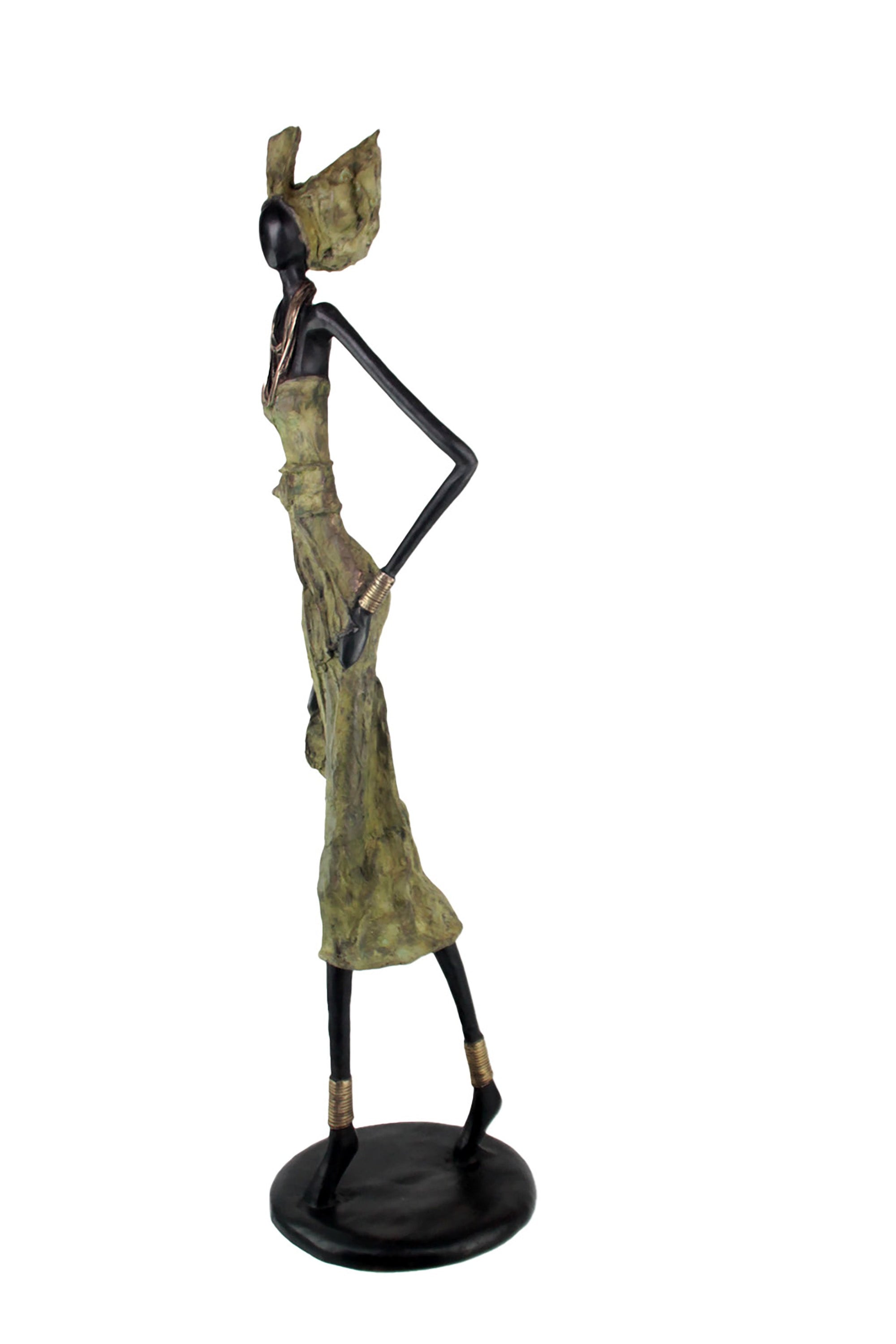 Bronze Issouf 110 cm vert n°2 Bronzes d'Afrique