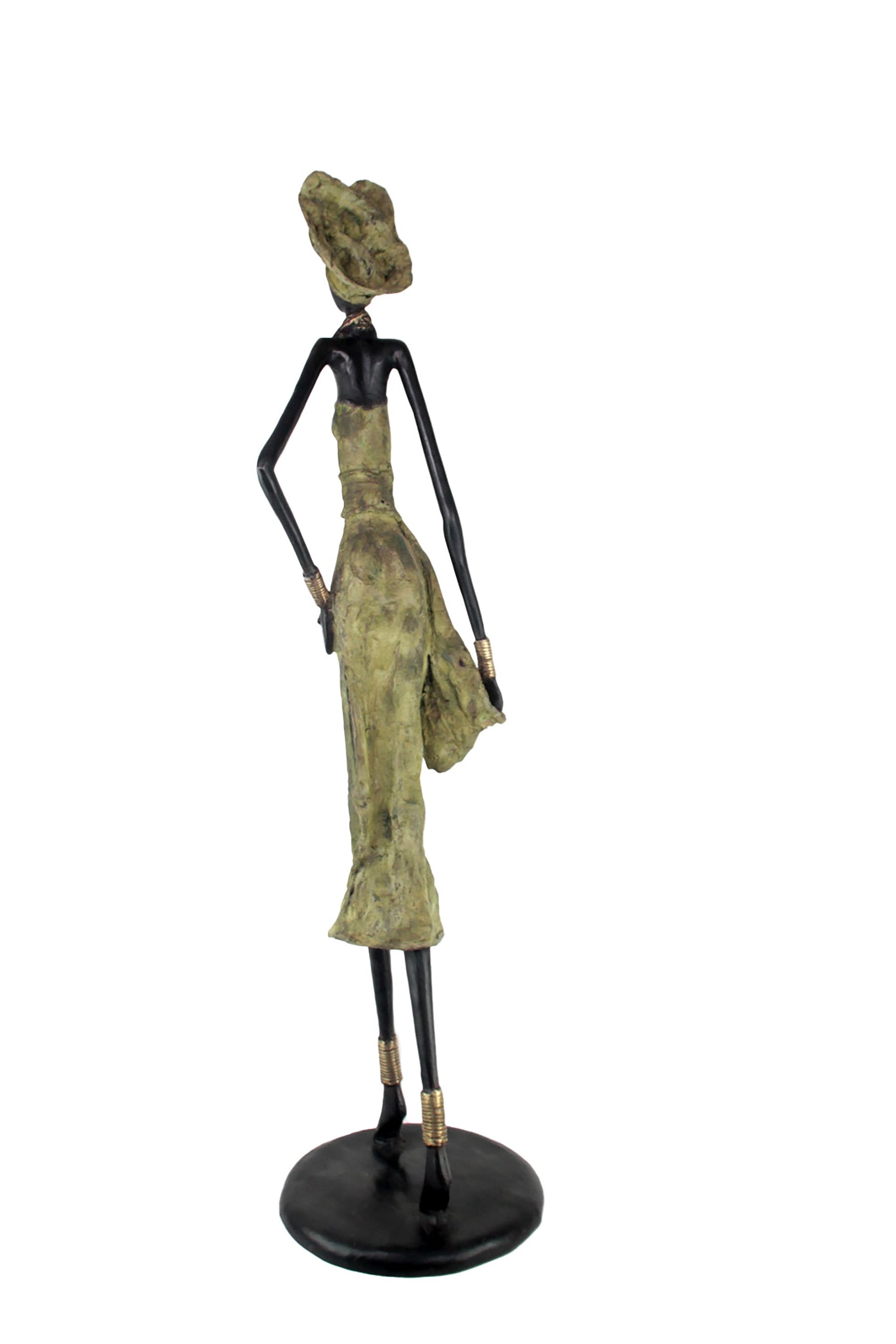 Bronze Issouf 110 cm vert n°2 Bronzes d'Afrique