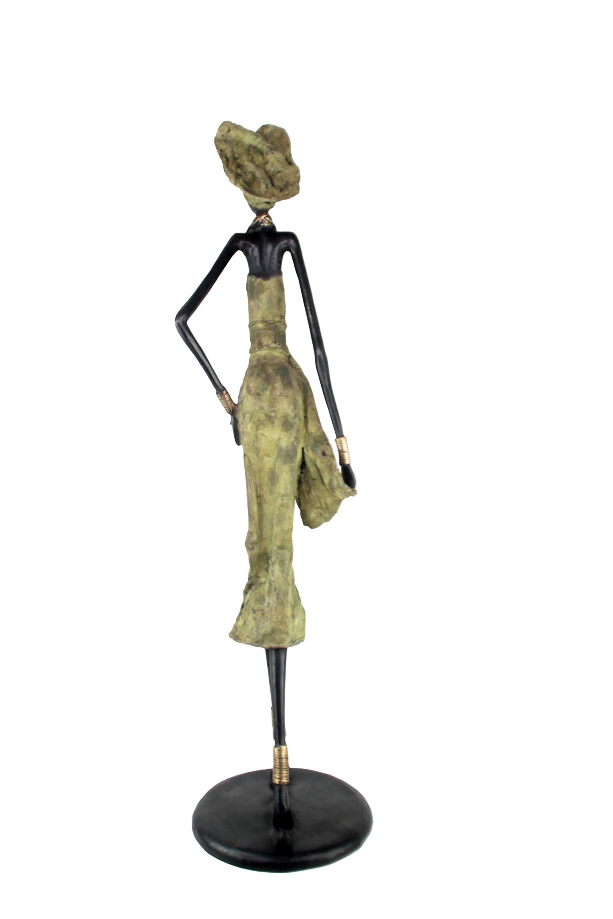 Bronze Issouf 110 cm vert n°2 Bronzes d'Afrique