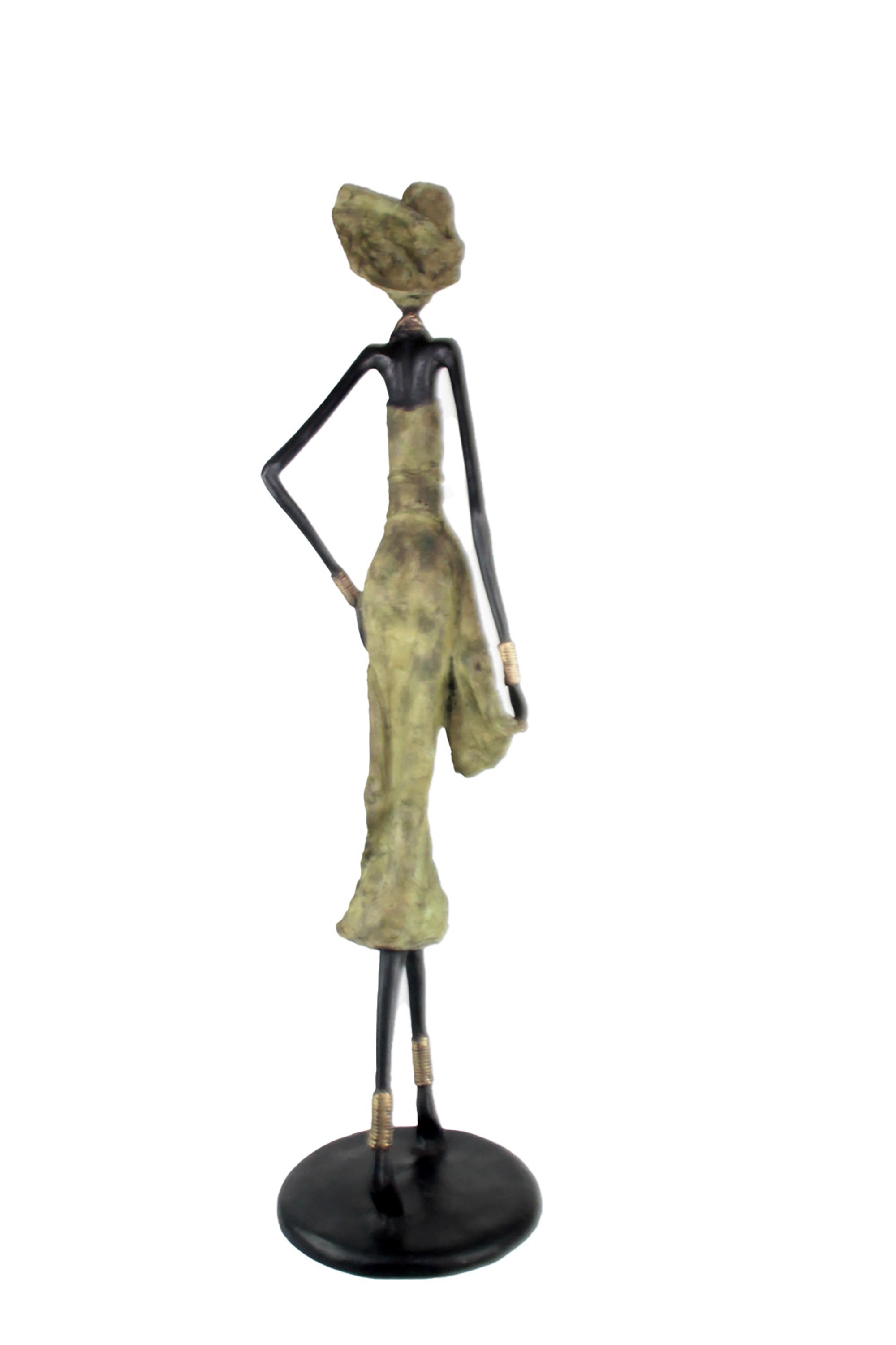 Bronze Issouf 110 cm vert n°2 Bronzes d'Afrique