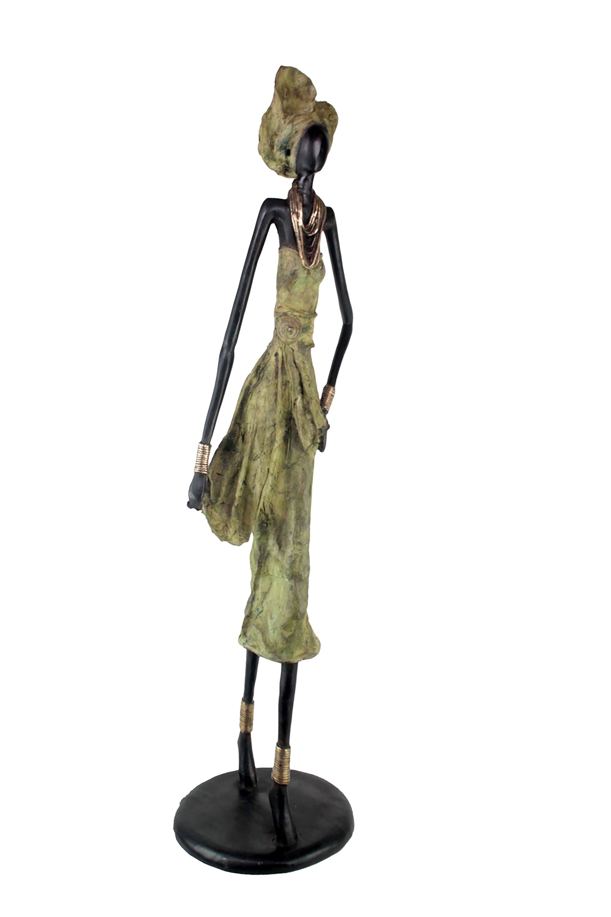 Bronze Issouf 110 cm vert n°2 Bronzes d'Afrique