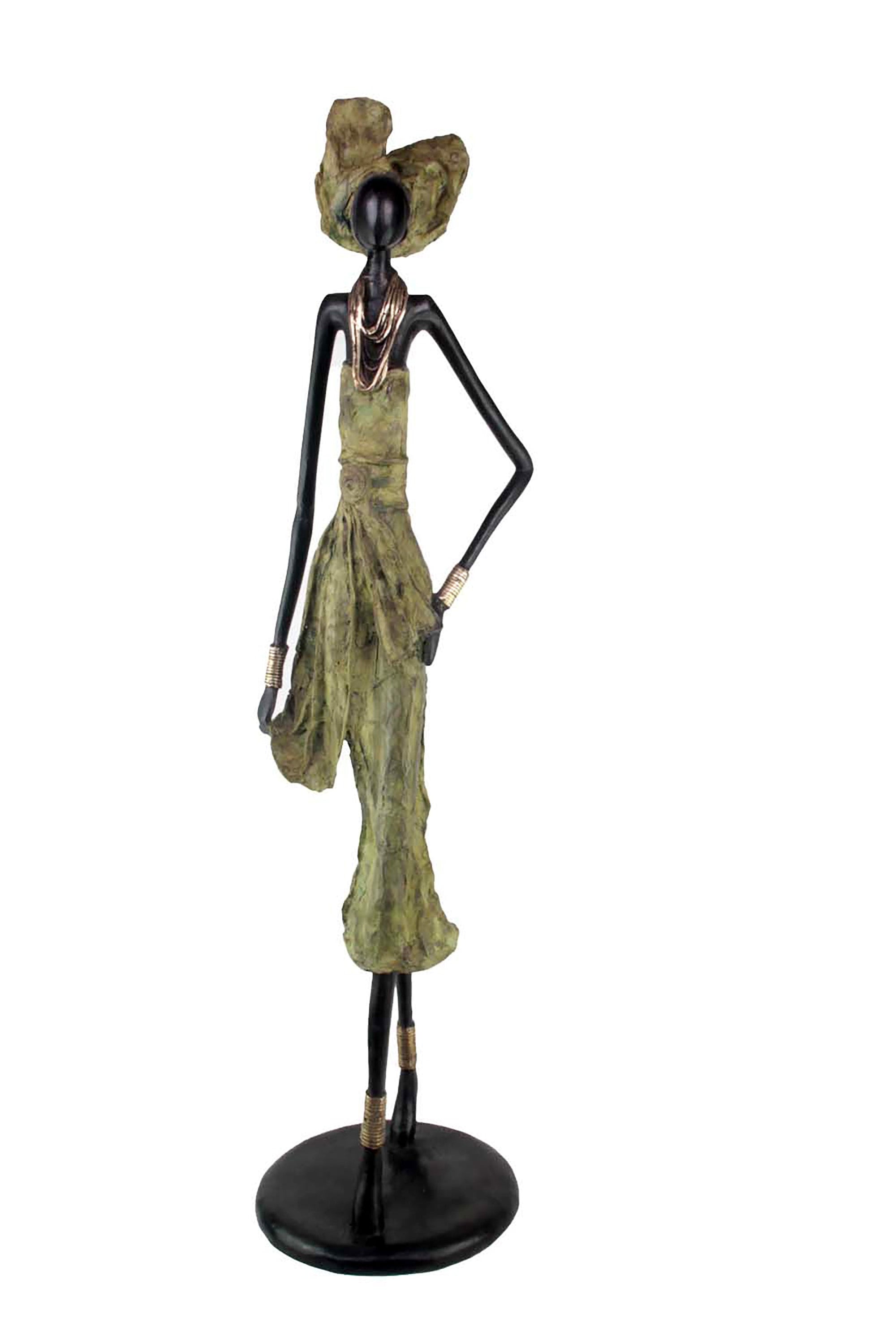 Bronze Issouf 110 cm vert n°2 Bronzes d'Afrique