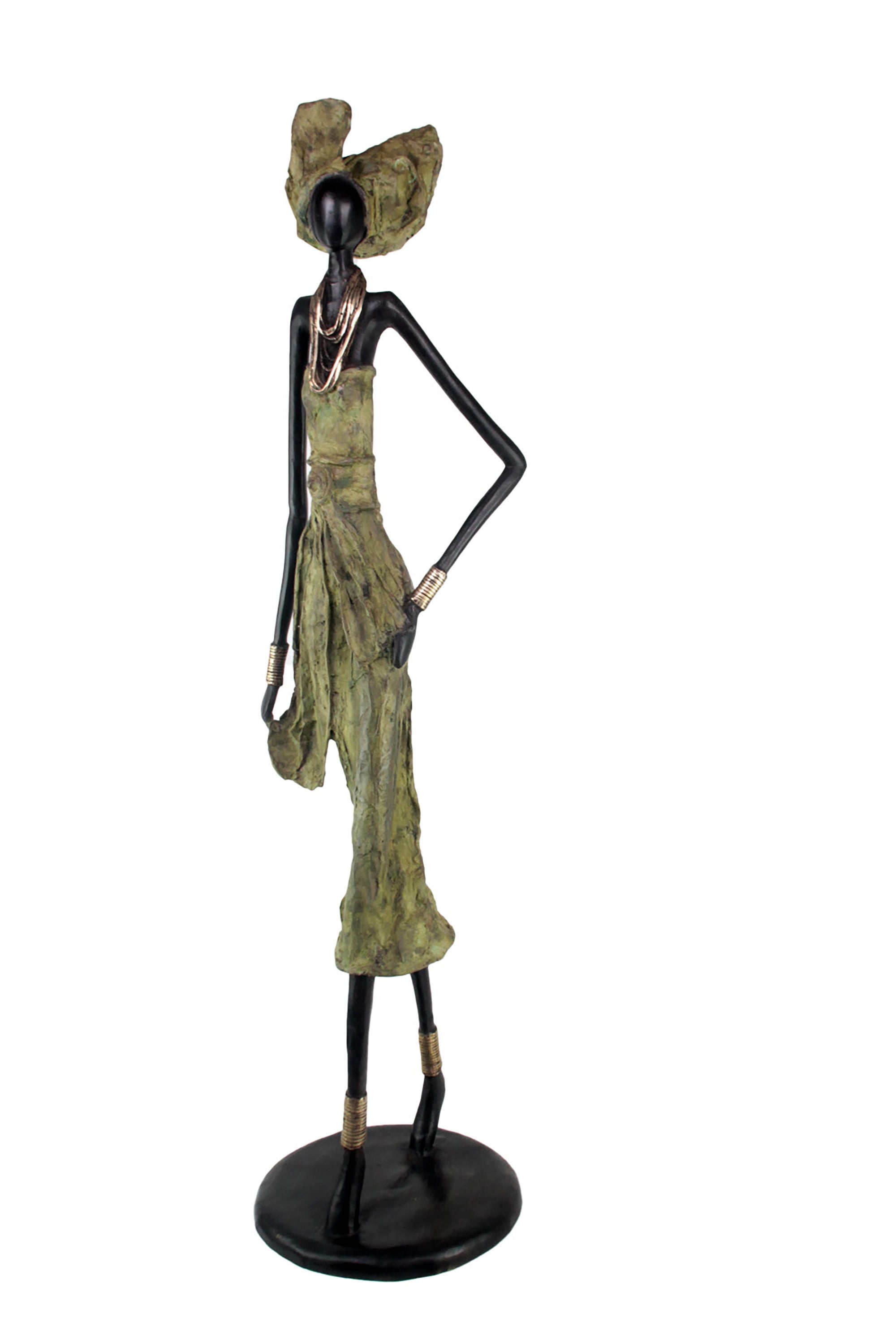 Bronze Issouf 110 cm vert n°2 Bronzes d'Afrique
