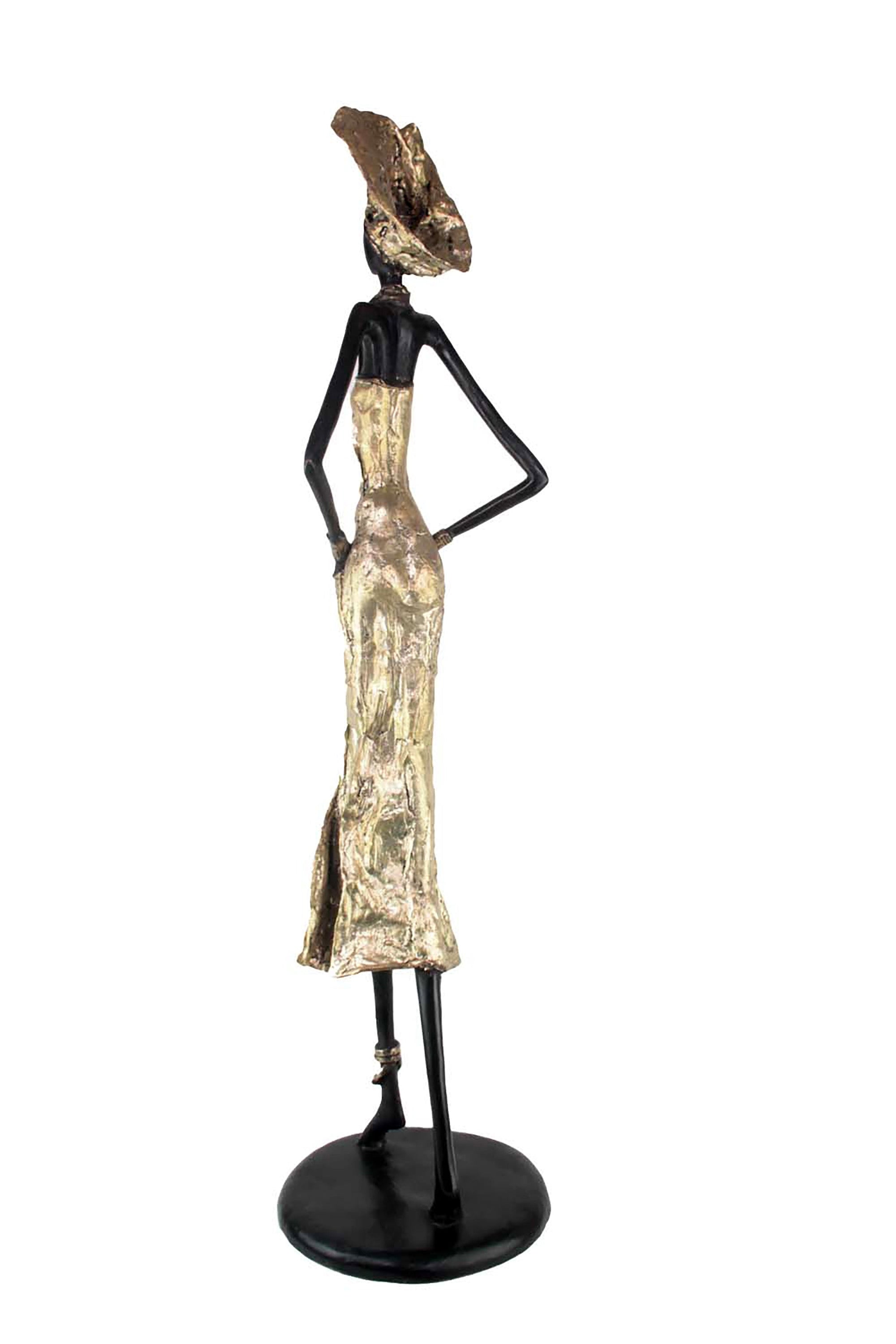 Bronze Issouf 110 cm doré n°1 Bronzes d'Afrique