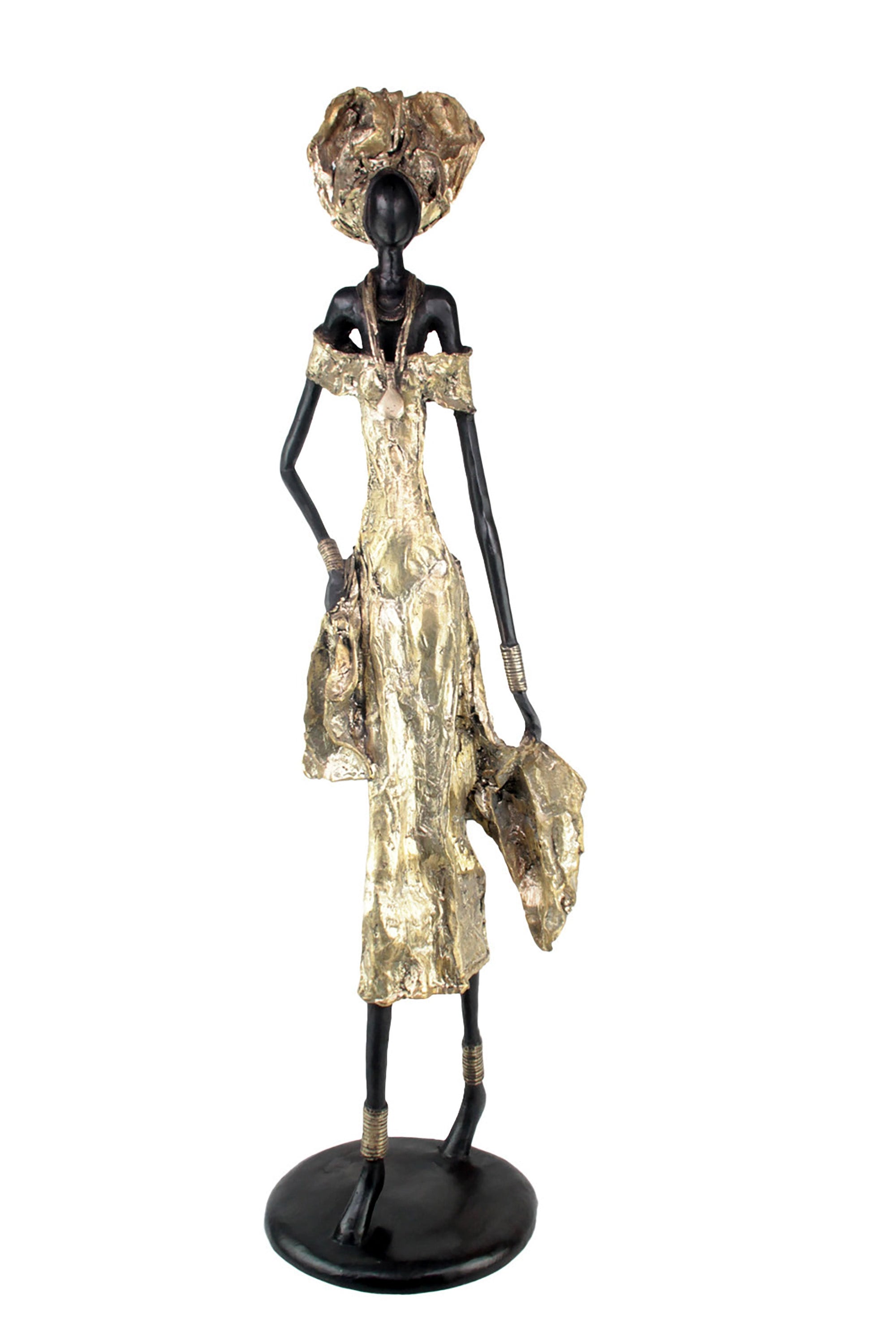 Bronze Issouf 110 cm doré n°2 Bronzes d'Afrique