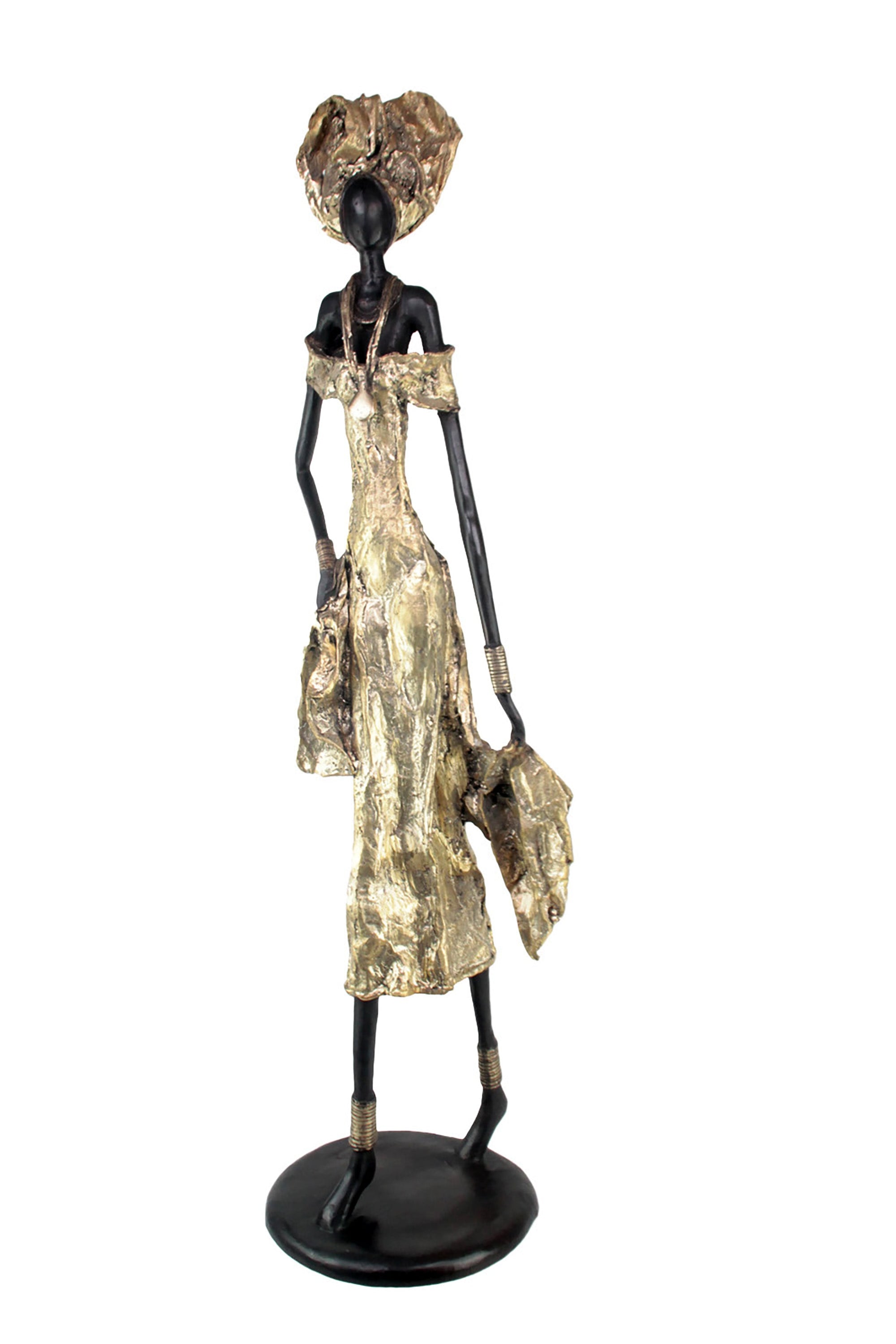 Bronze Issouf 110 cm doré n°2 Bronzes d'Afrique