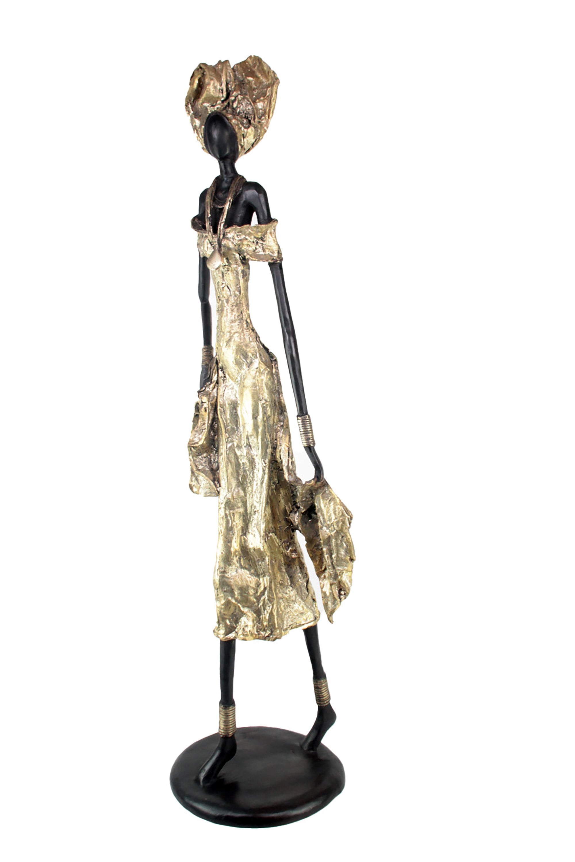 Bronze Issouf 110 cm doré n°2 Bronzes d'Afrique