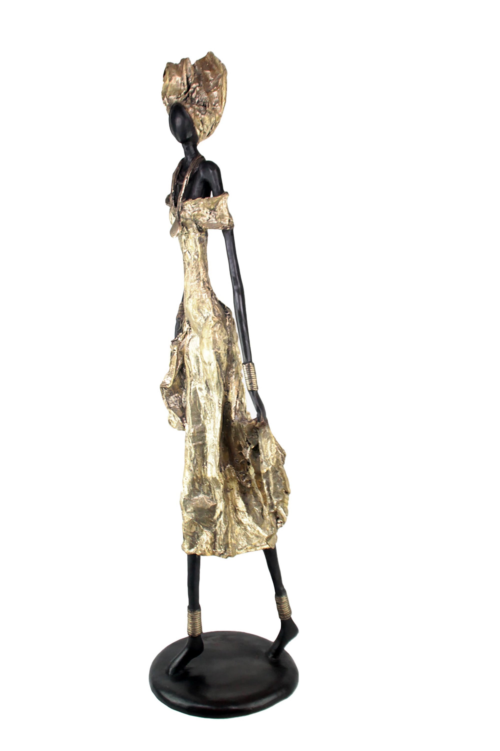 Bronze Issouf 110 cm doré n°2 Bronzes d'Afrique