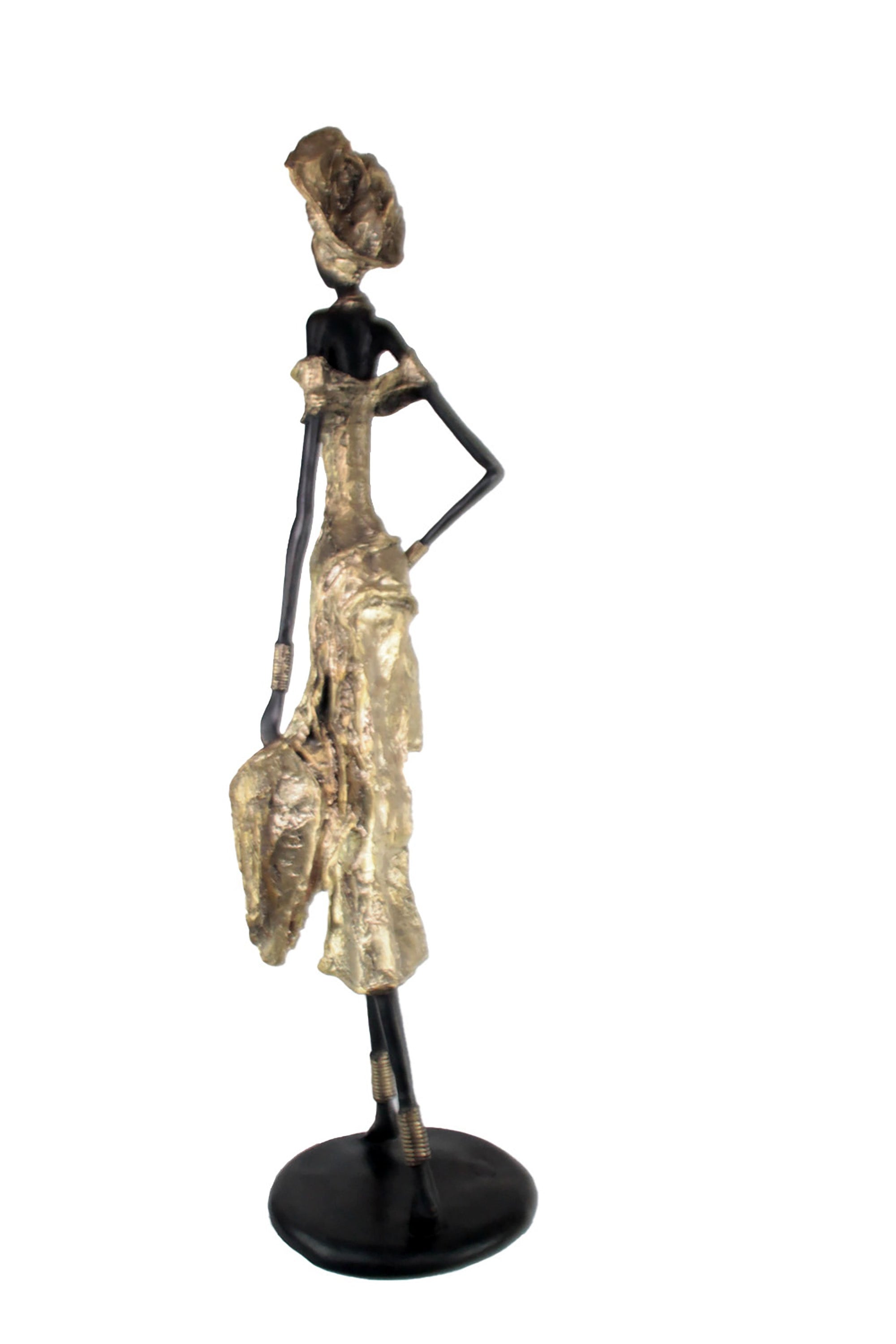 Bronze Issouf 110 cm doré n°2 Bronzes d'Afrique