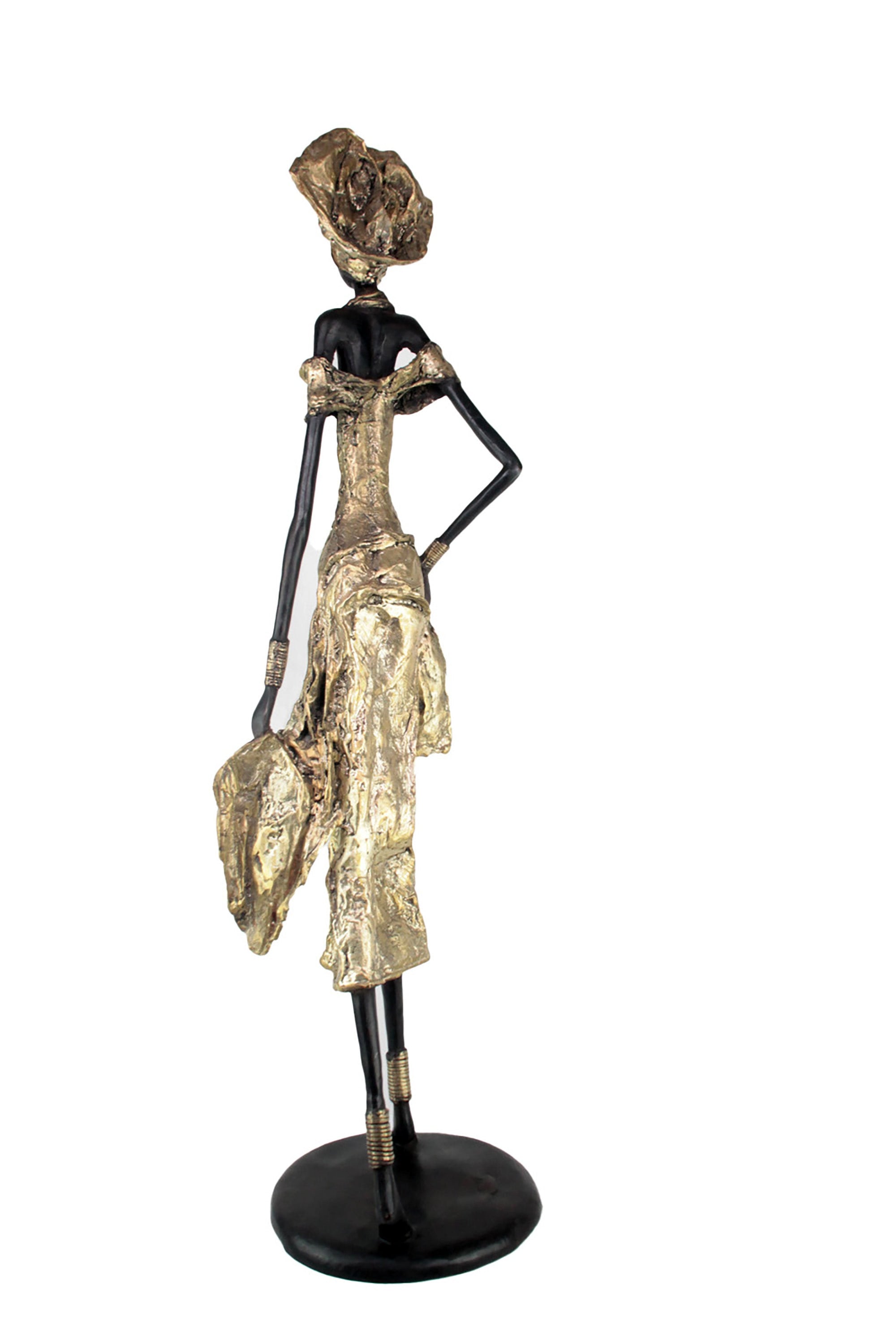 Bronze Issouf 110 cm doré n°2 Bronzes d'Afrique
