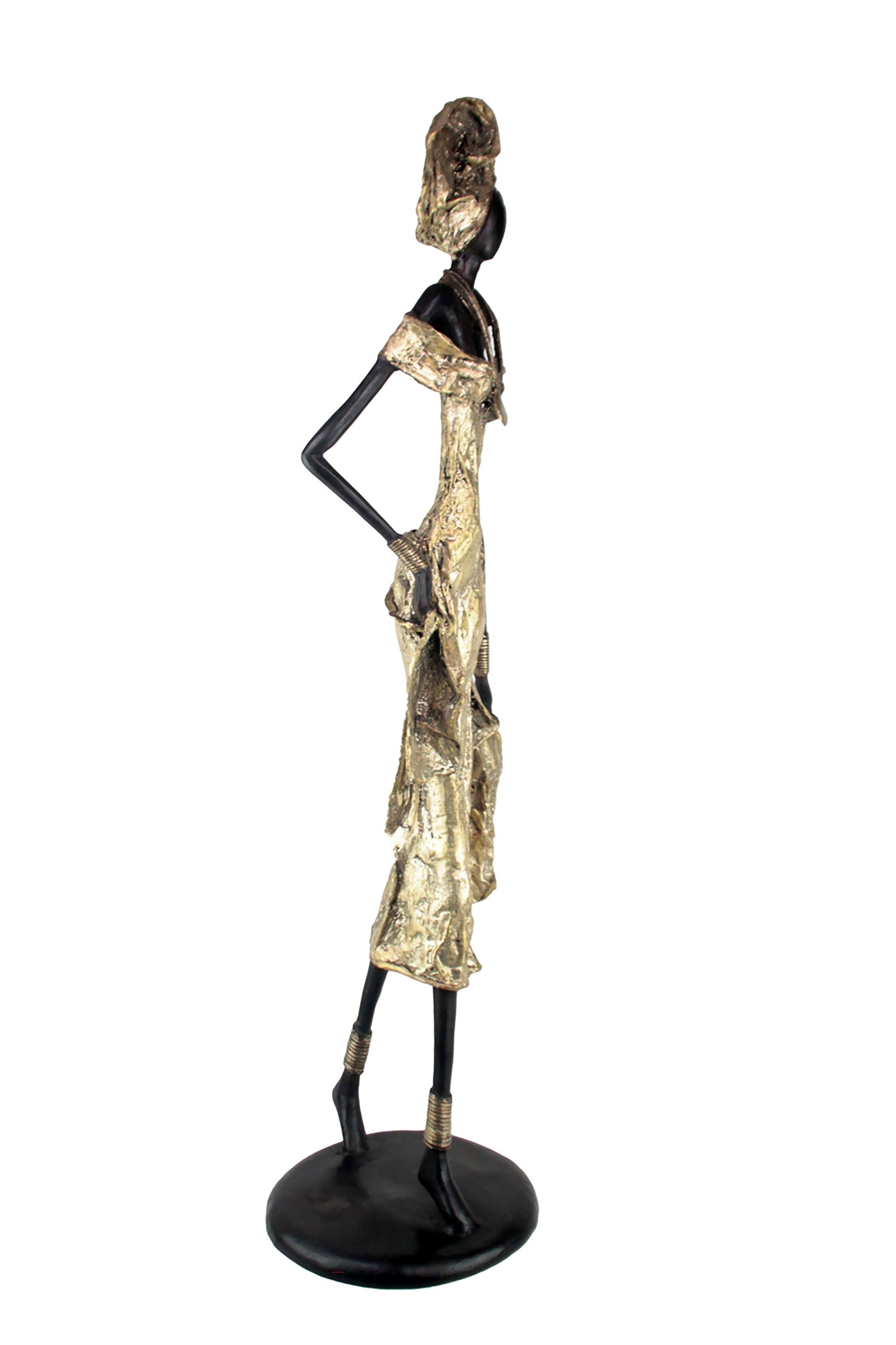 Bronze Issouf 110 cm doré n°2 Bronzes d'Afrique