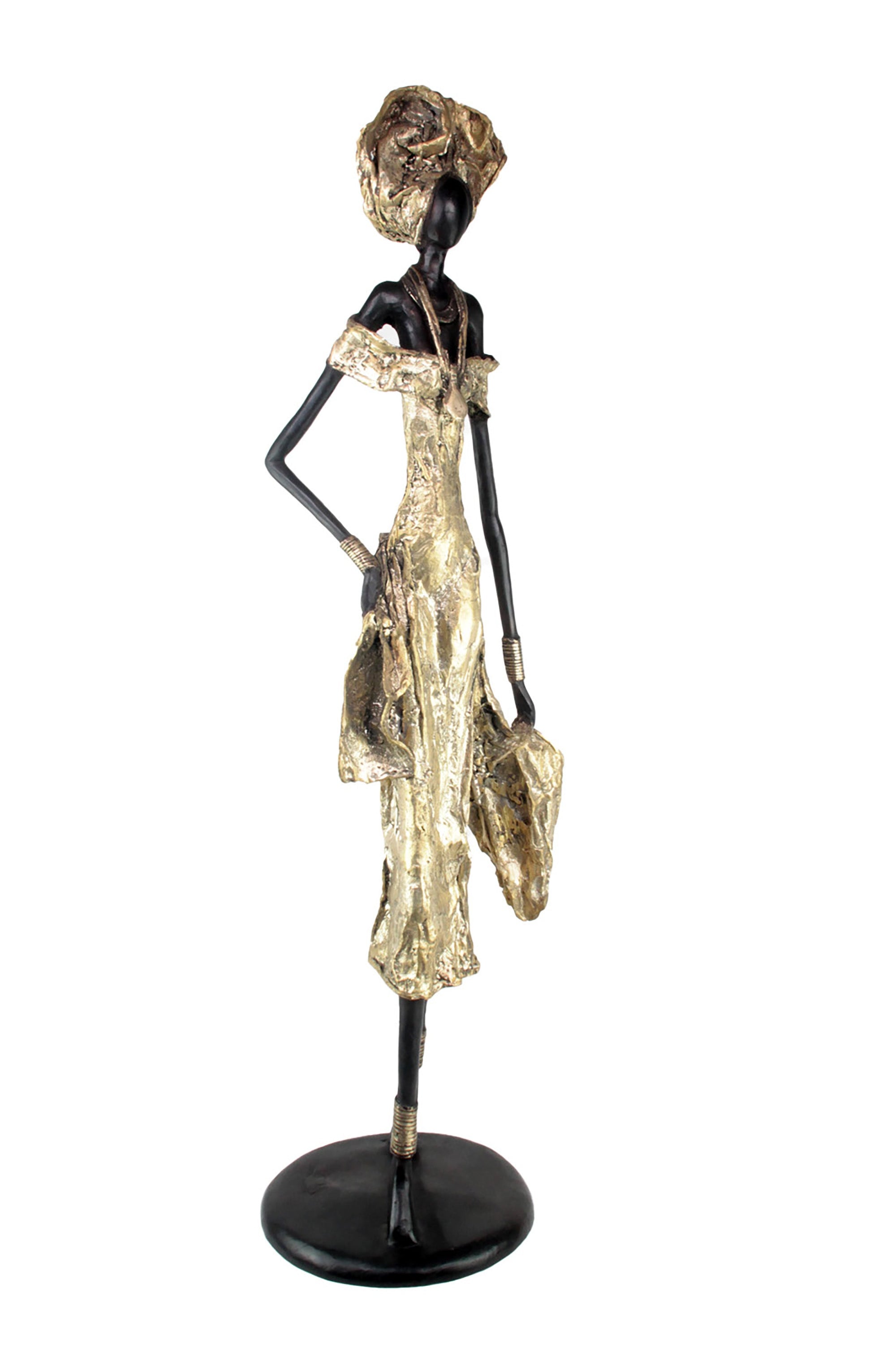 Bronze Issouf 110 cm doré n°2 Bronzes d'Afrique