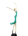 Bronze danseuse 55 cm vert n°2 Bronzes d'Afrique