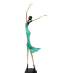 Bronze danseuse 55 cm vert n°2 Bronzes d'Afrique