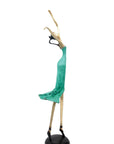Bronze danseuse 55 cm vert n°2 Bronzes d'Afrique