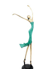 Bronze danseuse 55 cm vert n°2 Bronzes d'Afrique