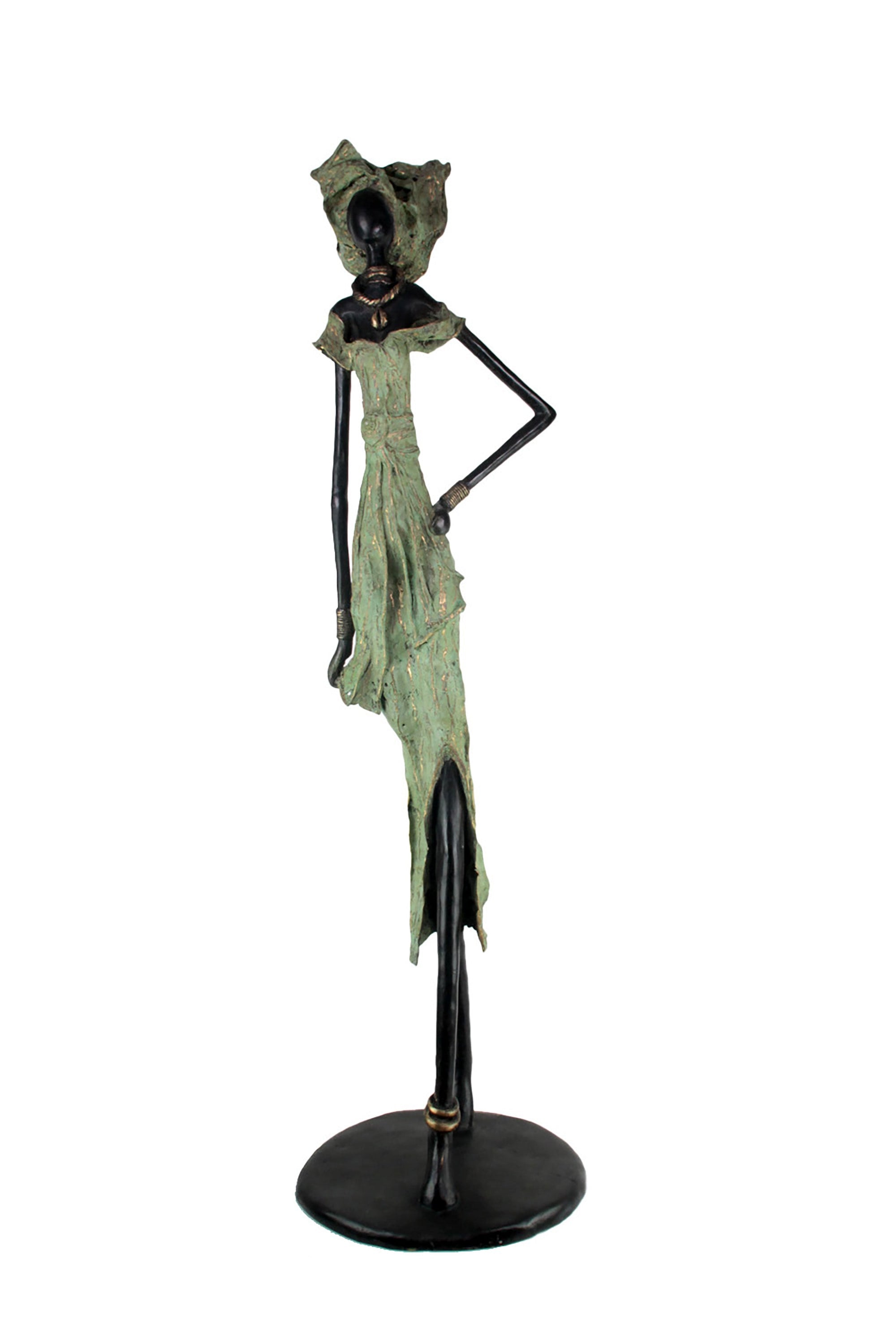 Bronze Issouf 130 cm vert n°2 Bronzes d'Afrique